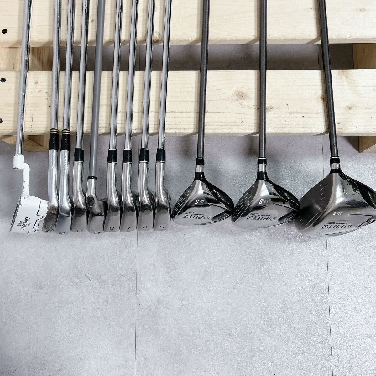 メンズ右利き初心者用 ファイズ ツアーステージ ゴルフクラブセット W-2587