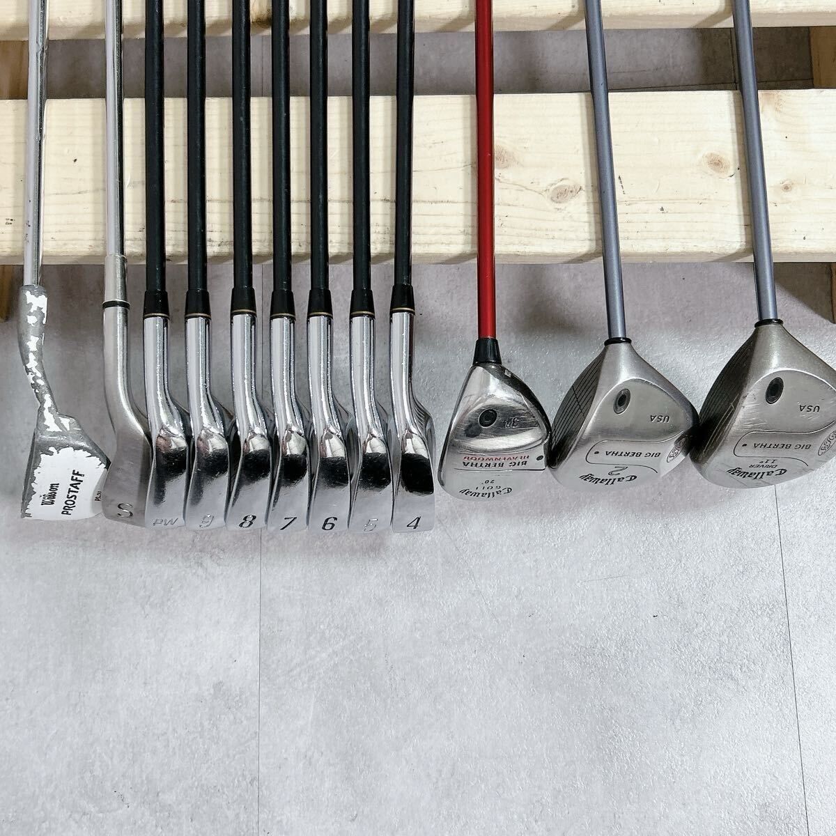 V097 Callaway キャロウェイ 他 メンズ ゴルフ クラブ セット 13点