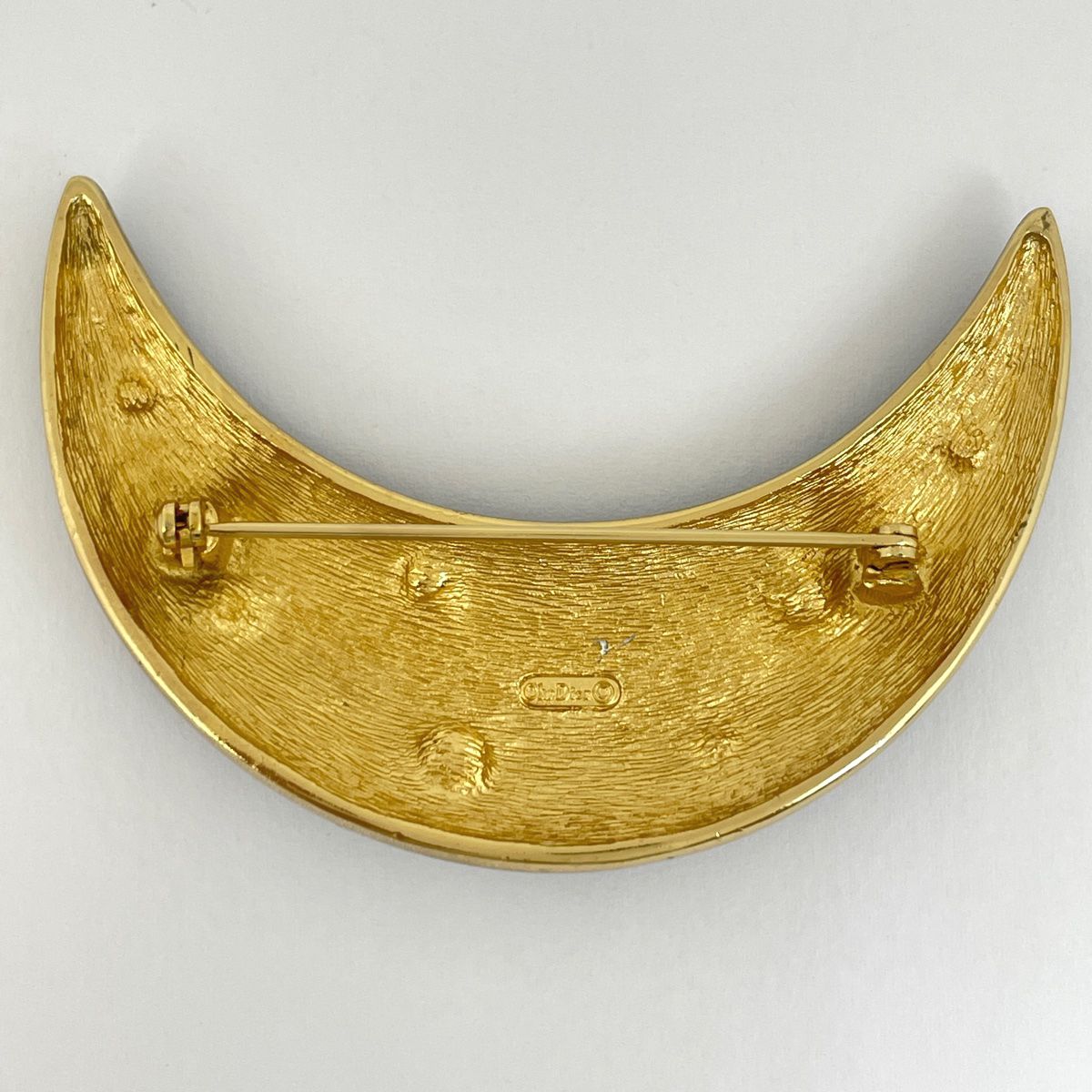 クリスチャンディオール Christian Dior 月モチーフ ブローチ ムーン