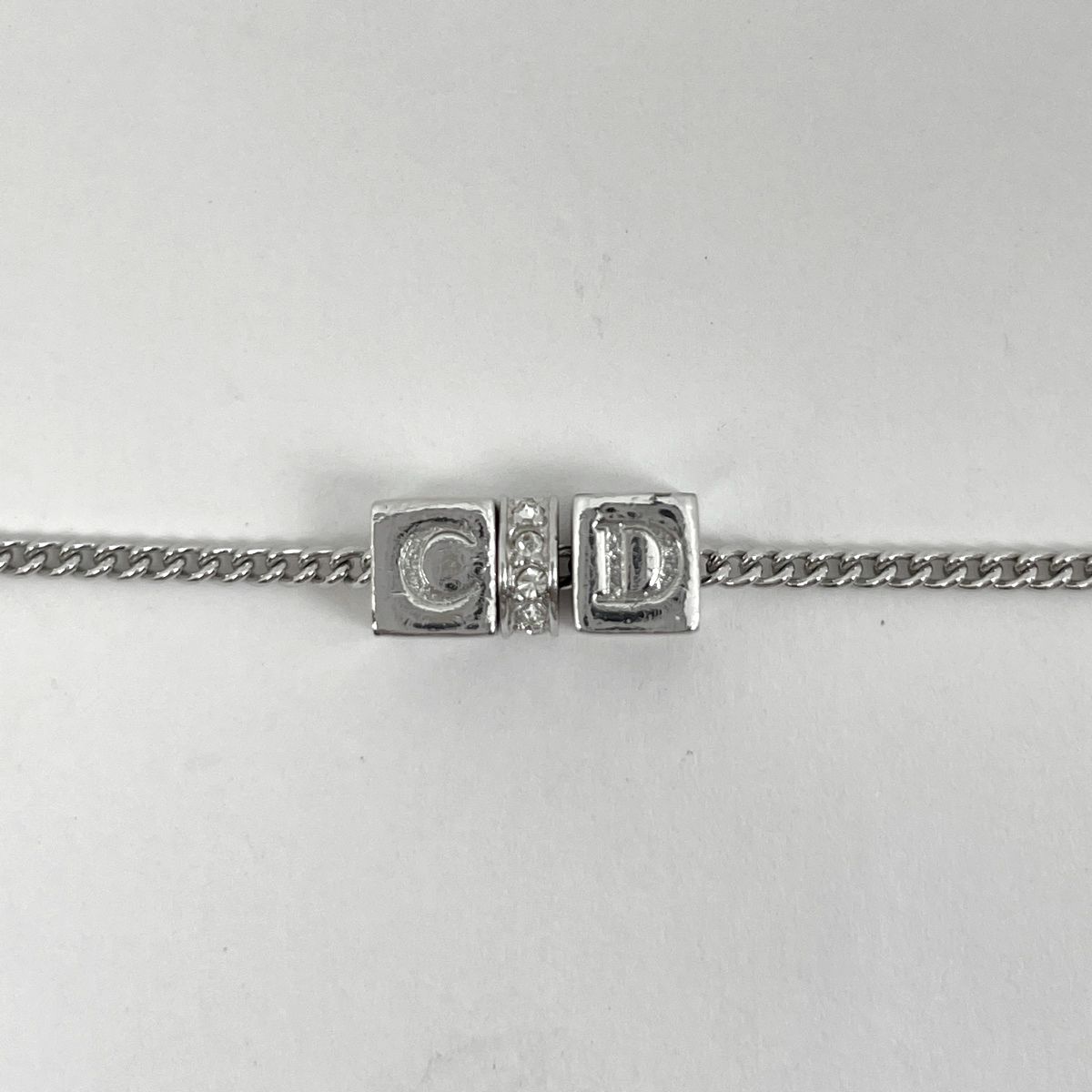 クリスチャンディオール Christian Dior ロゴ ラインストーン