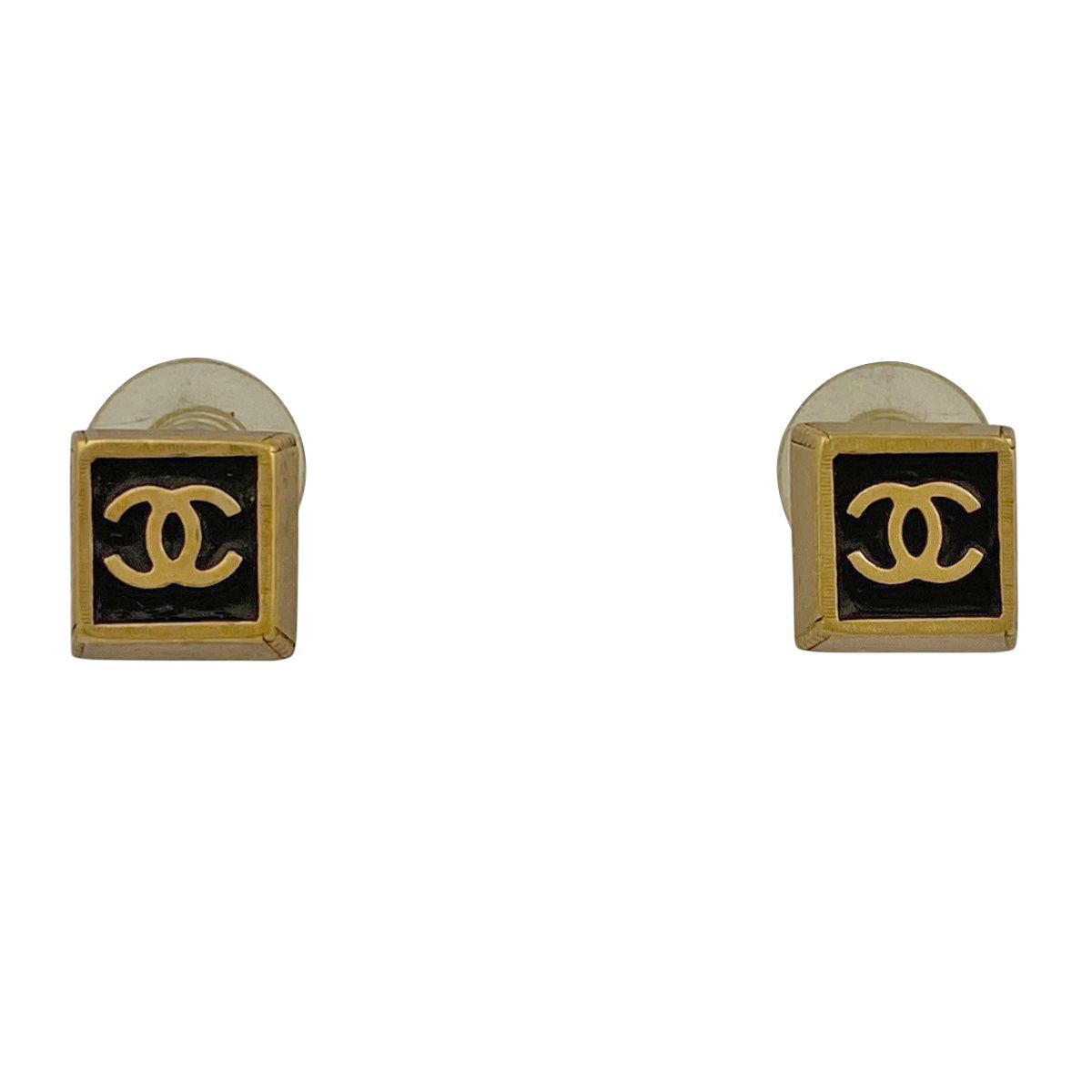 シャネル CHANEL ココマーク ピアス スクエア USED CHANEL シャネル 