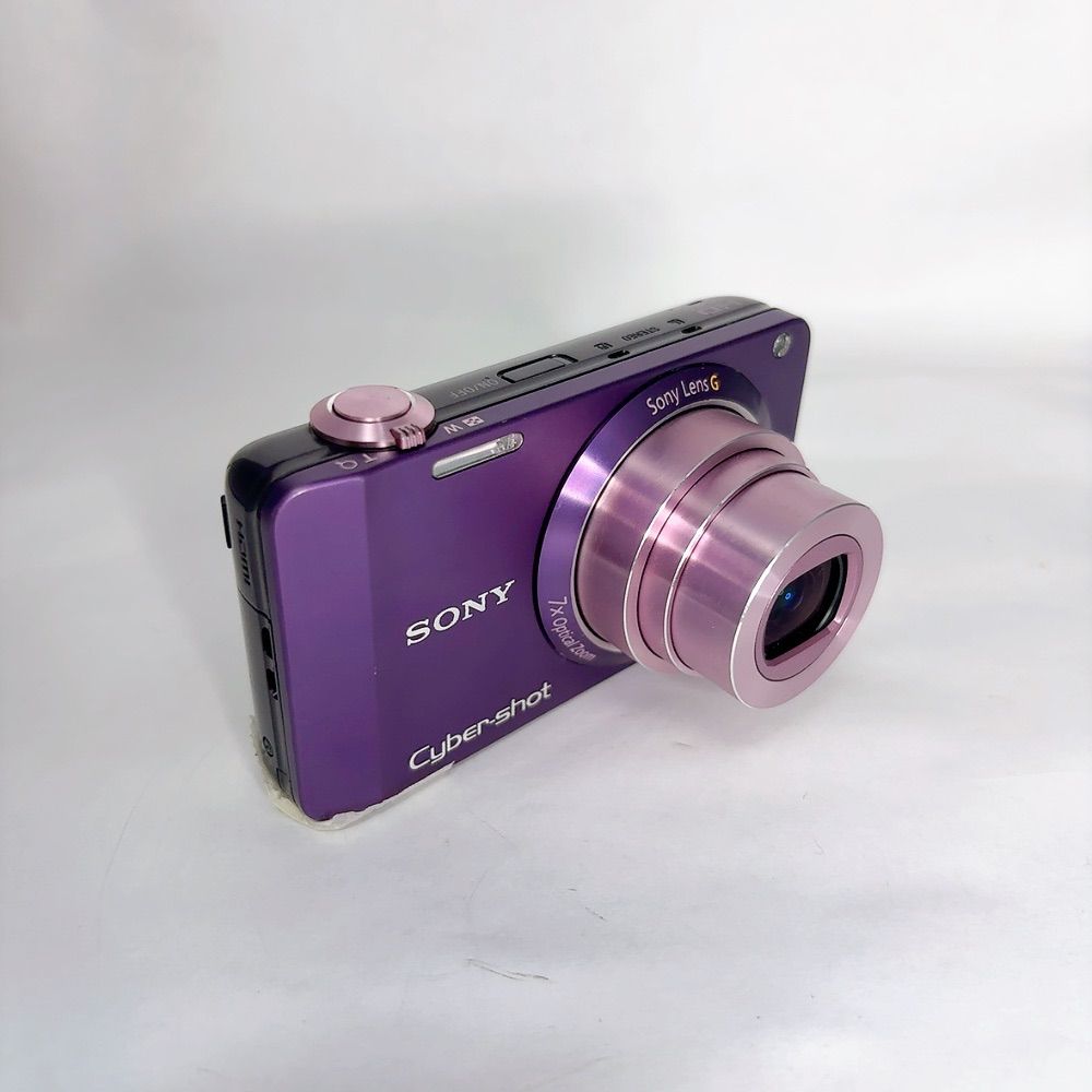 美品】SONY Cyber-shot 7倍光学ズーム DSC-WX10 デジカメ パープル 一