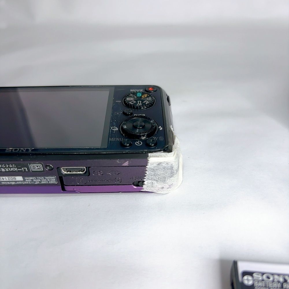 美品】SONY Cyber-shot 7倍光学ズーム DSC-WX10 デジカメ パープル 一