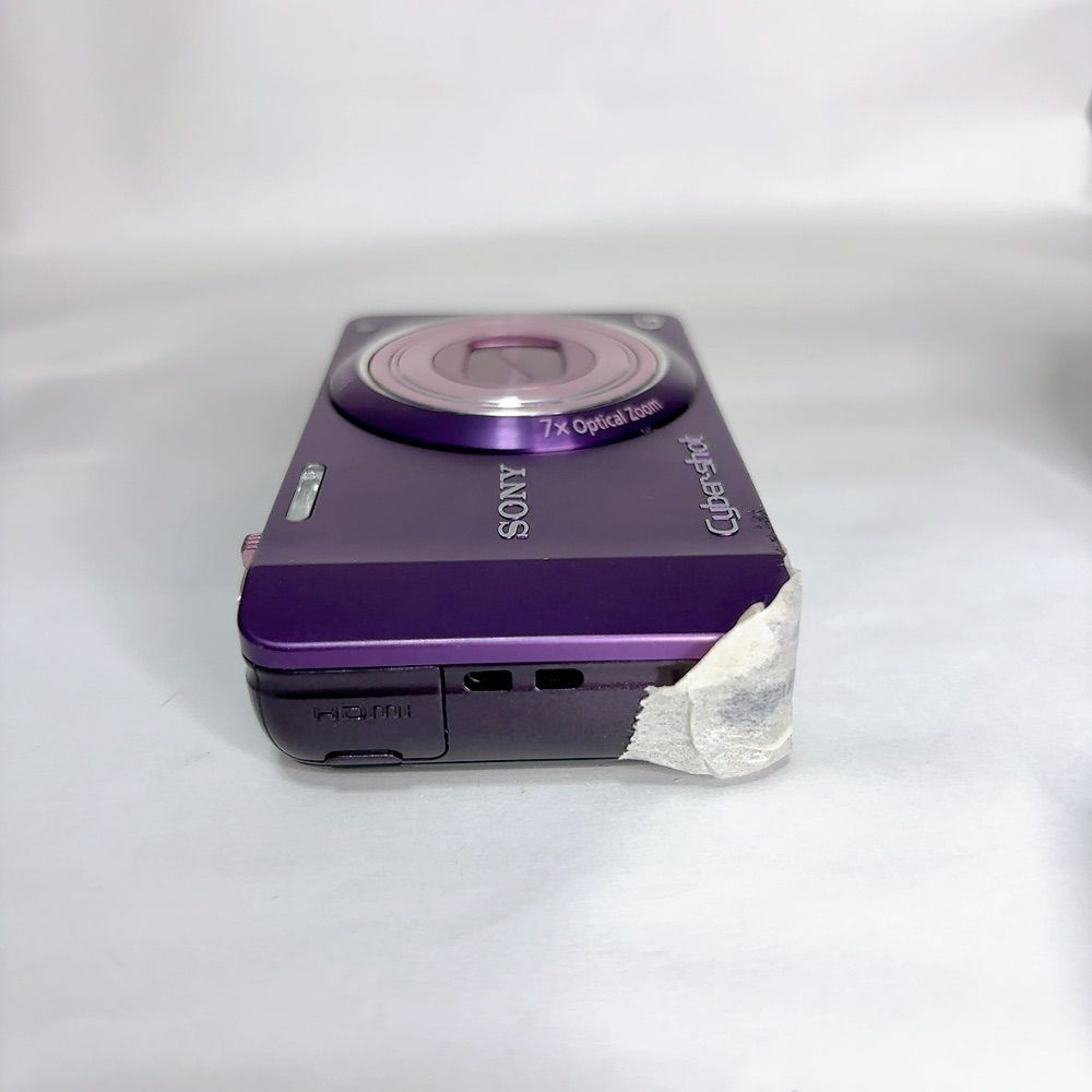 美品】SONY Cyber-shot 7倍光学ズーム DSC-WX10 デジカメ パープル 一
