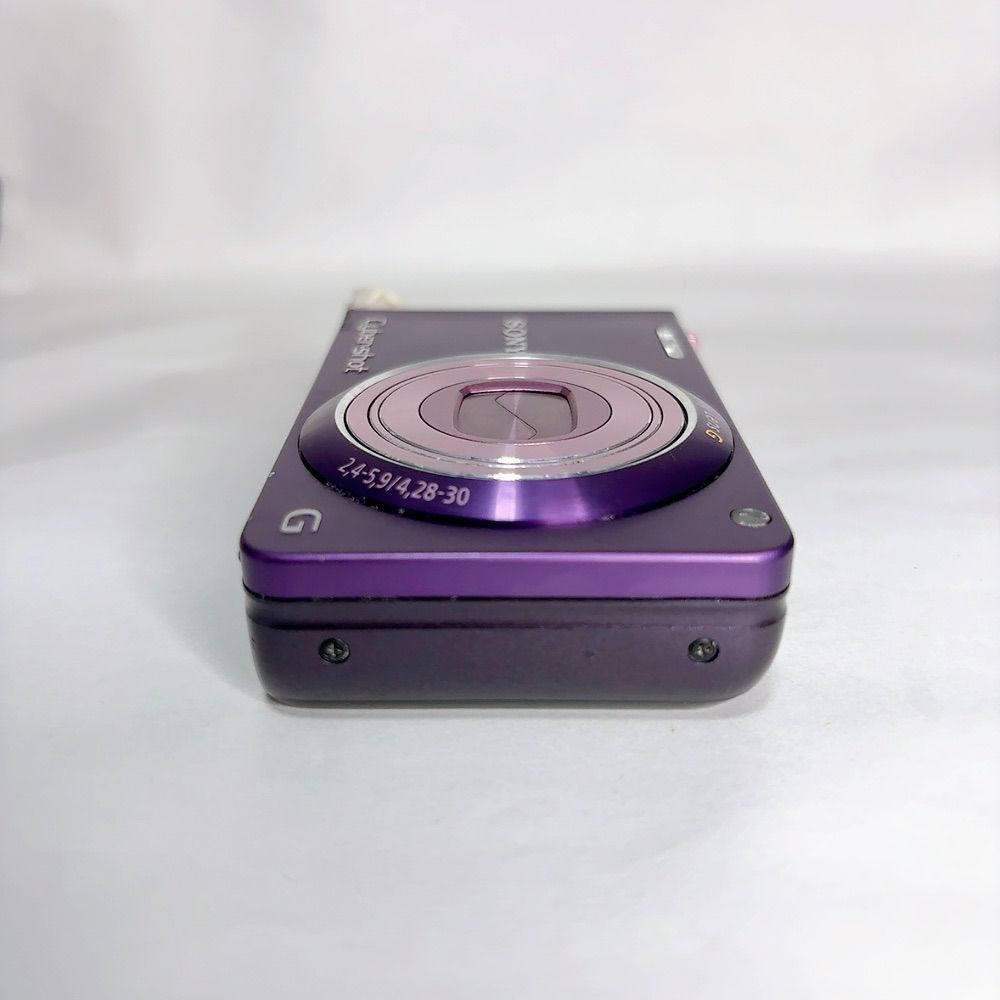 美品】SONY Cyber-shot 7倍光学ズーム DSC-WX10 デジカメ パープル 一