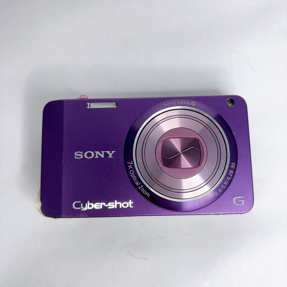 美品】SONY Cyber-shot 7倍光学ズーム DSC-WX10 デジカメ パープル 一