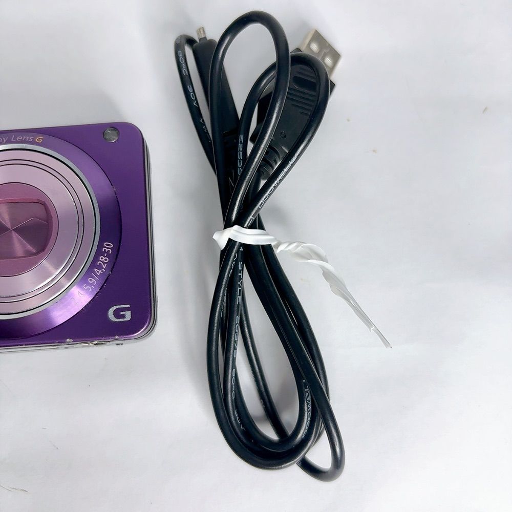 美品】SONY Cyber-shot 7倍光学ズーム DSC-WX10 デジカメ パープル 一
