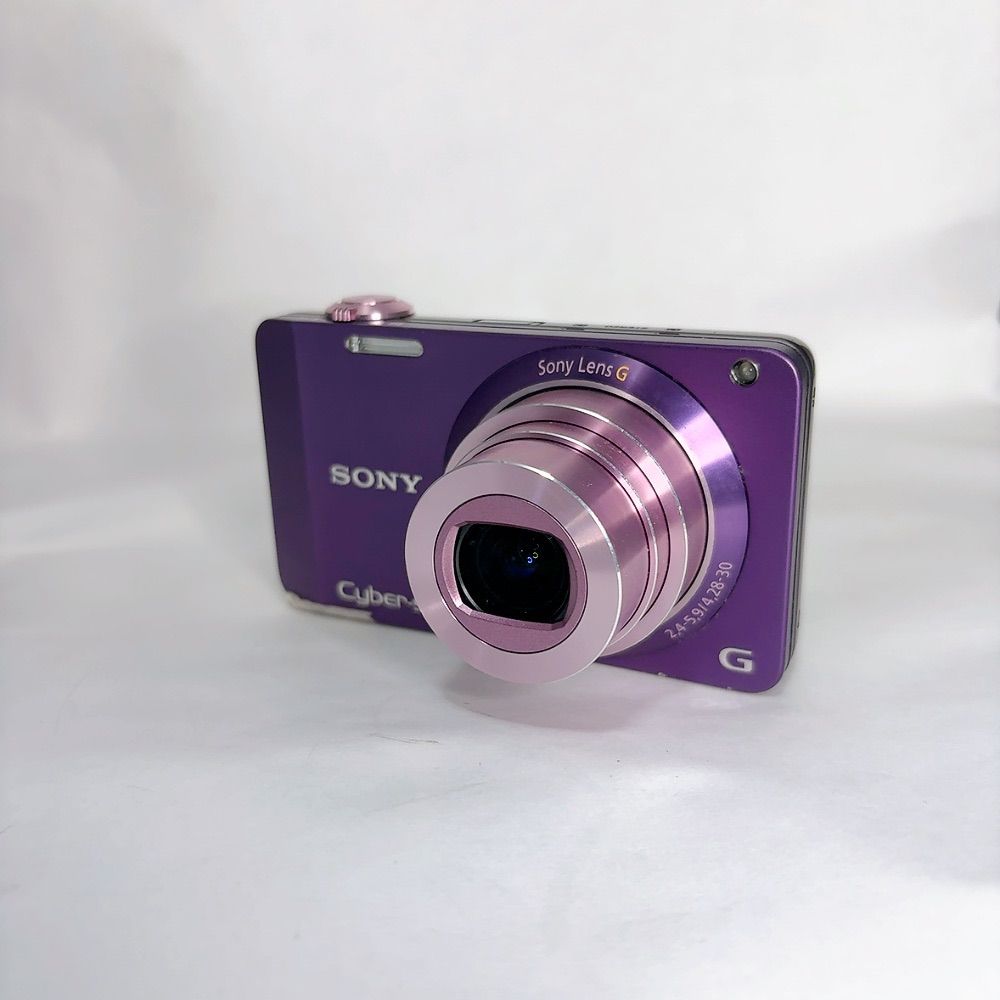 美品】SONY Cyber-shot 7倍光学ズーム DSC-WX10 デジカメ パープル 一