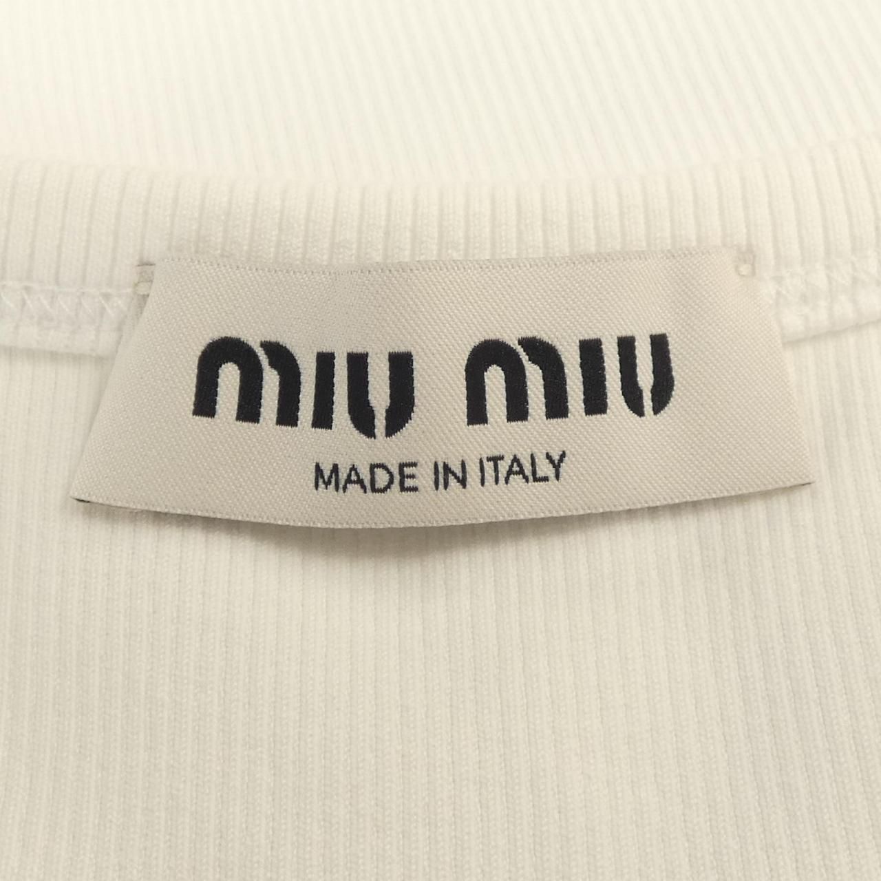 ミュウミュウ MIU MIU MIU MIU ロゴ MJT682 SOOO 15NL タンクトップ