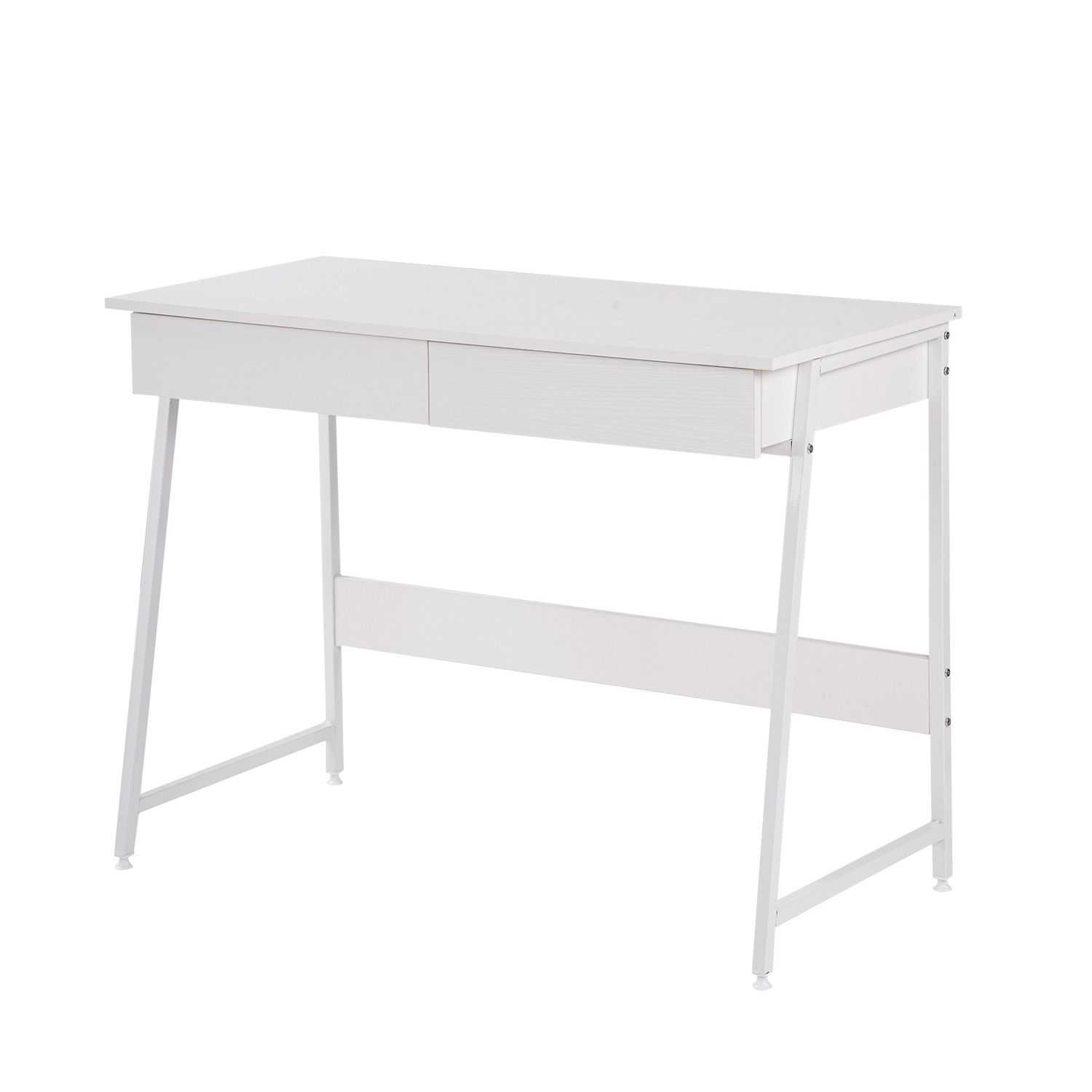 ホワイト L字型パソコンデスクとオフィスチェアセット オフィスチェア+パソコンデスク セット 高品質 パソコンデスク