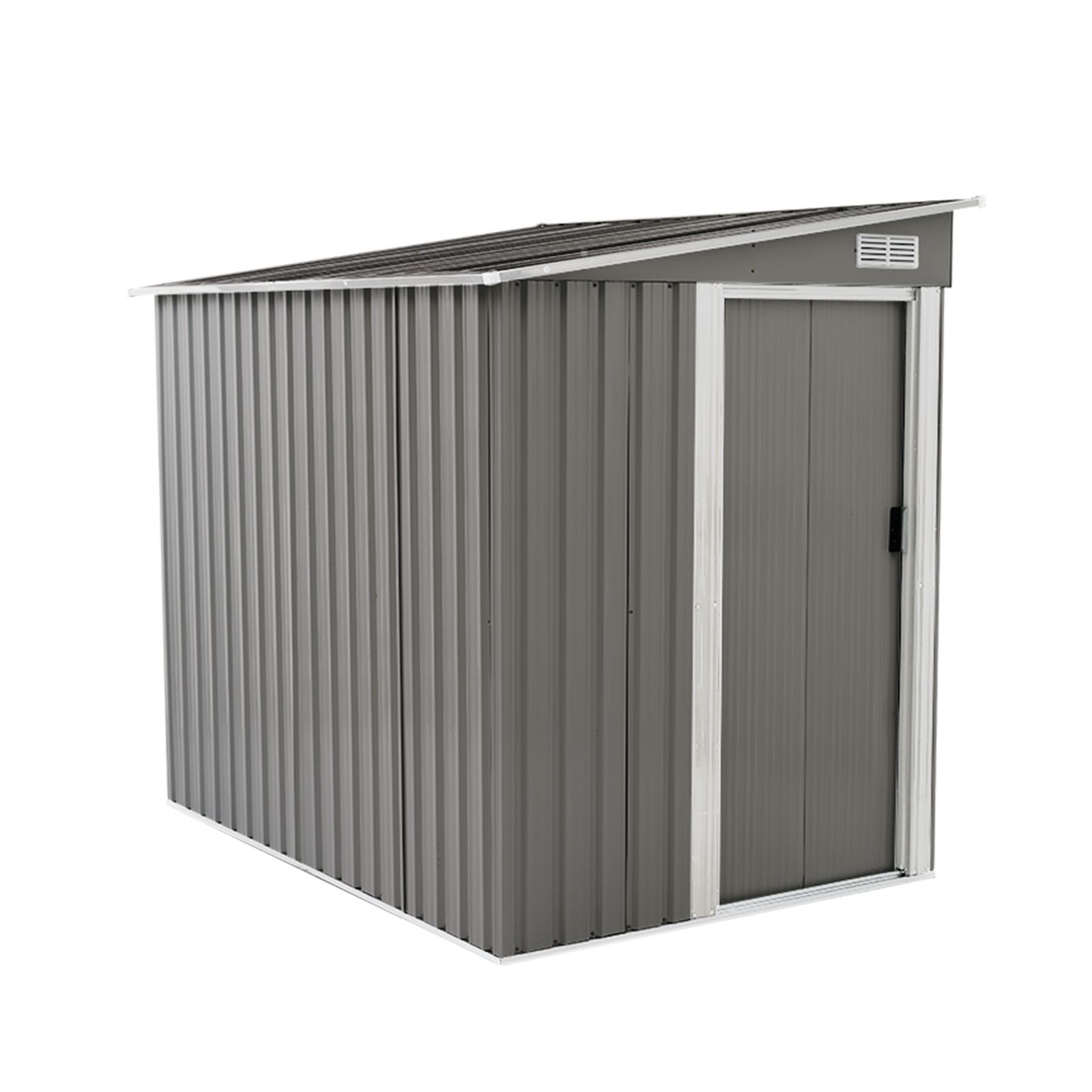 可動棚なし 物置 屋外 スチール 倉庫 戸外収納庫 幅153 奥行き206 高181 物置き おしゃれ 大型 収納庫 屋外物置 防さび ベランダ 防水 ドア 引戸 スチール物置 屋外収納 ロック付き ガーデニング 庭 ダークグレー