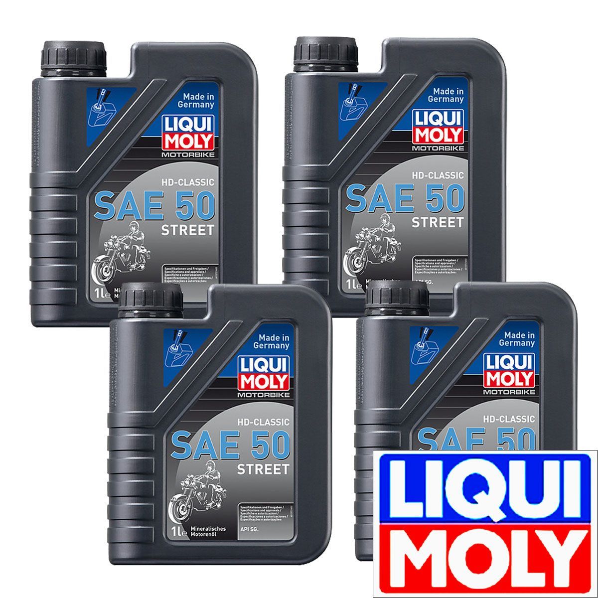 4本セット】リキモリ ハーレー用 エンジンオイル SAE 50（1L）ストリート【新品・未開封】