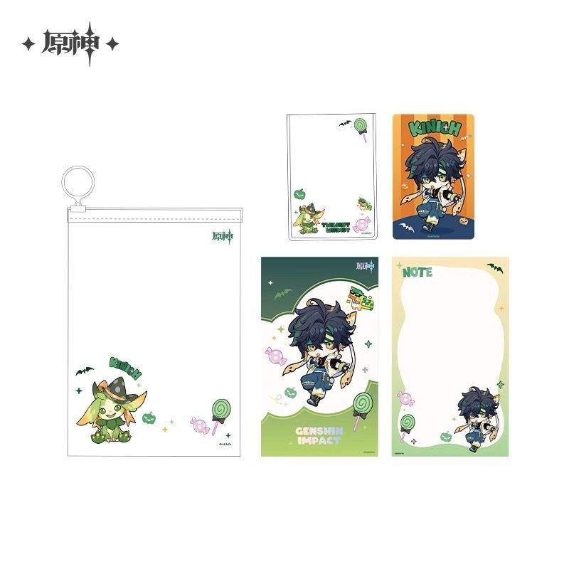 原神・公式 文具セット（幽夜綺想）クレー キィニチ シトラリ