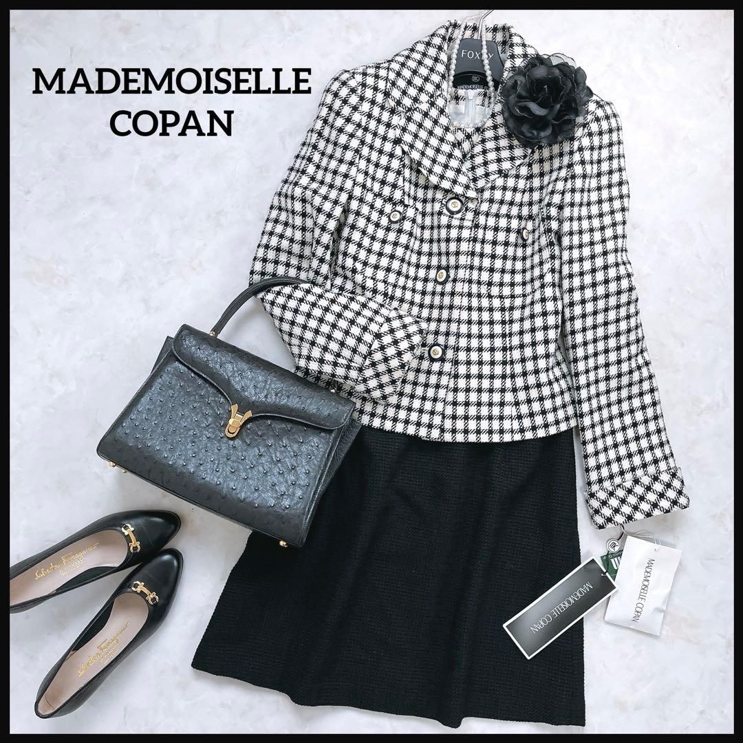 マドモアゼルコパン ワンピーススーツ セットアップ コサージュ付き M