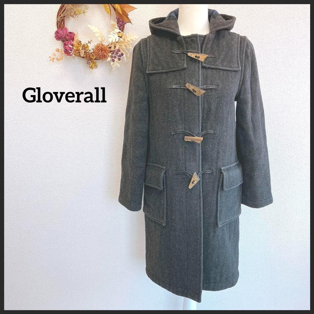 1点物 グローバーオール ダッフルコート 英国製 ヴィンテージ グレー M相当