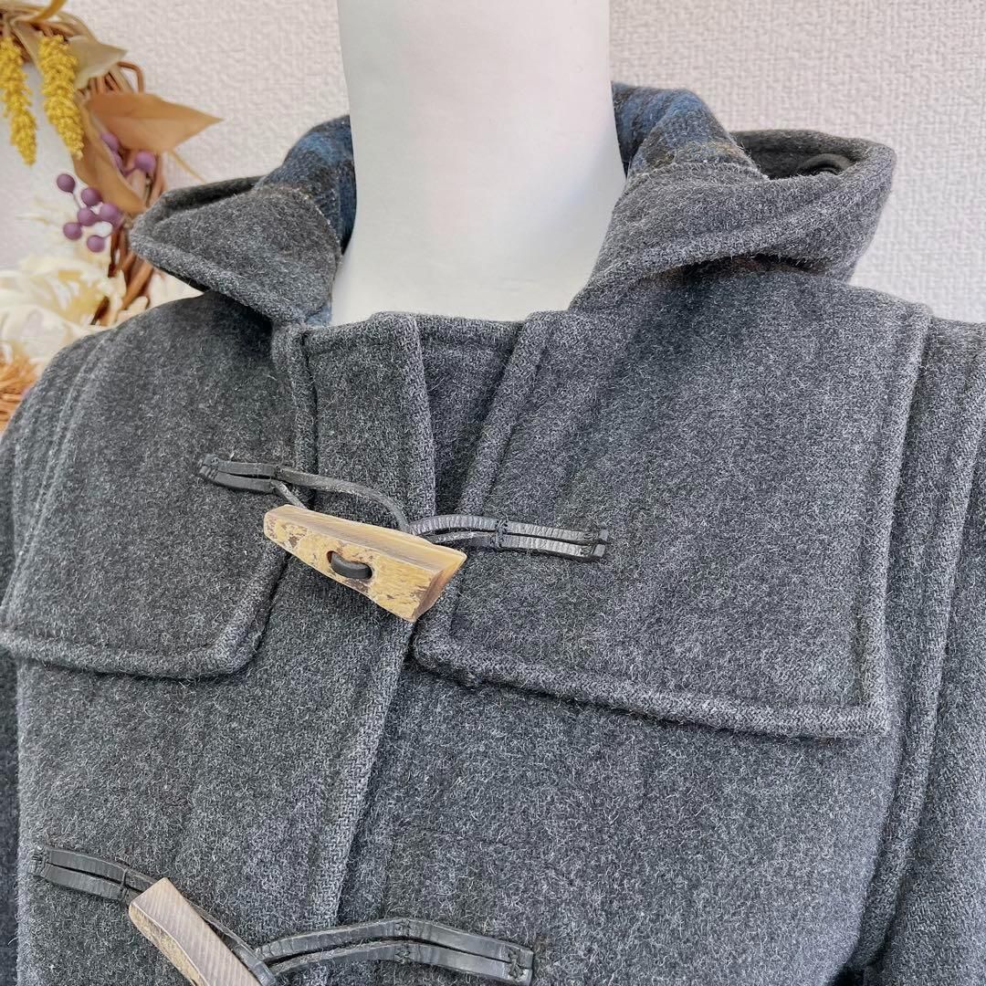 1点物 グローバーオール ダッフルコート 英国製 ヴィンテージ グレー M相当