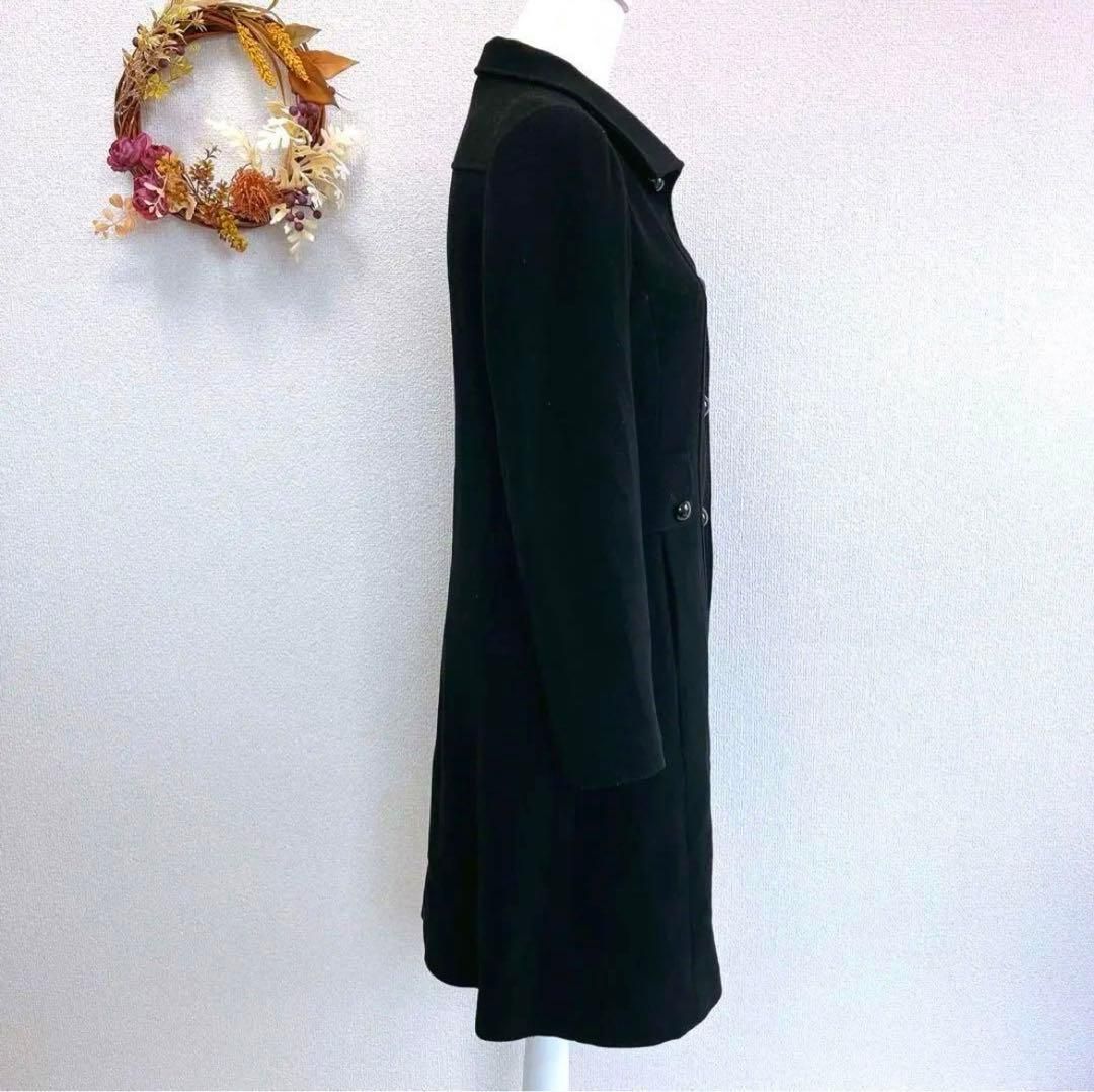 キレイめ ROPE ロペ カシミヤ混ロングコート ブラック M GULLKHAN_COM