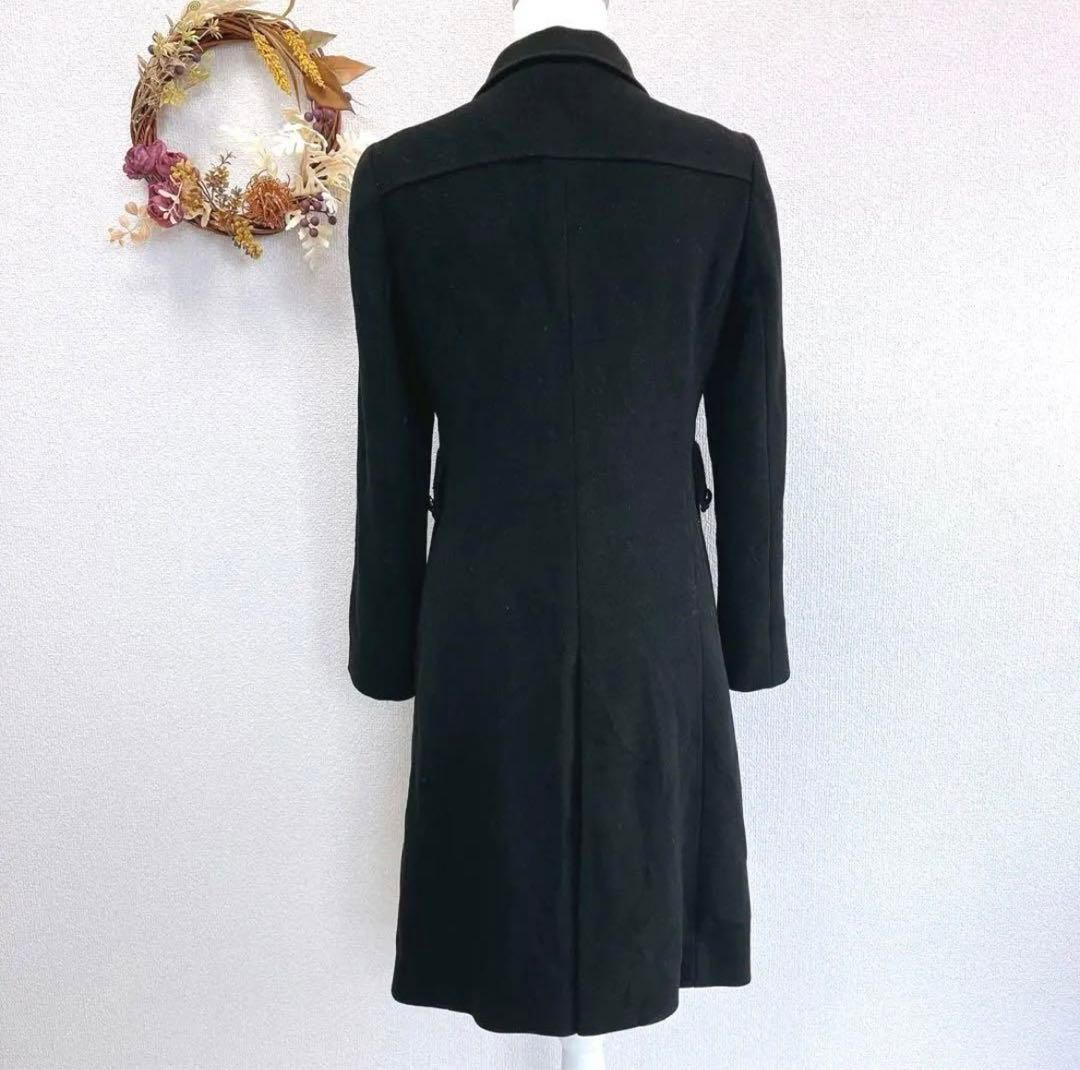 カシミヤ混ロングコート