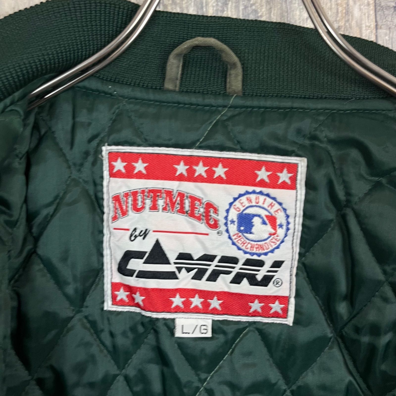 OLD NUTMEG by CAMPRI 80s ナツメグ OAKLAND ATHLETICS 中綿 ダウン 