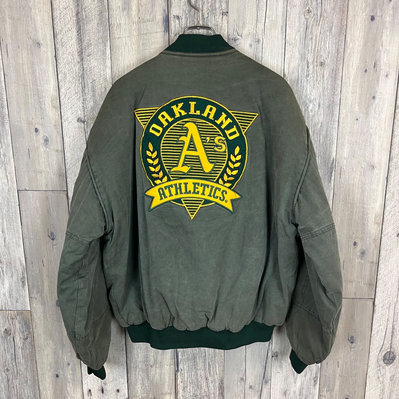 OLD NUTMEG by CAMPRI 80s ナツメグ OAKLAND ATHLETICS 中綿 ダウン 