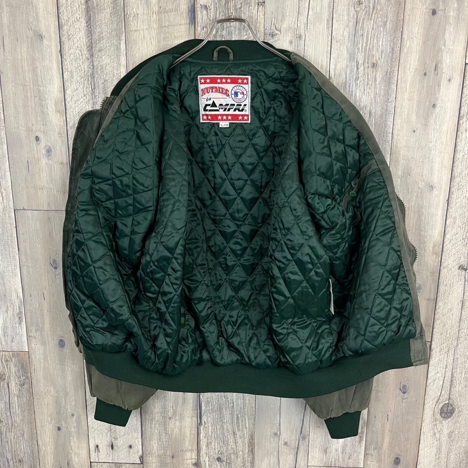 OLD NUTMEG by CAMPRI 80s ナツメグ OAKLAND ATHLETICS 中綿 ダウン 