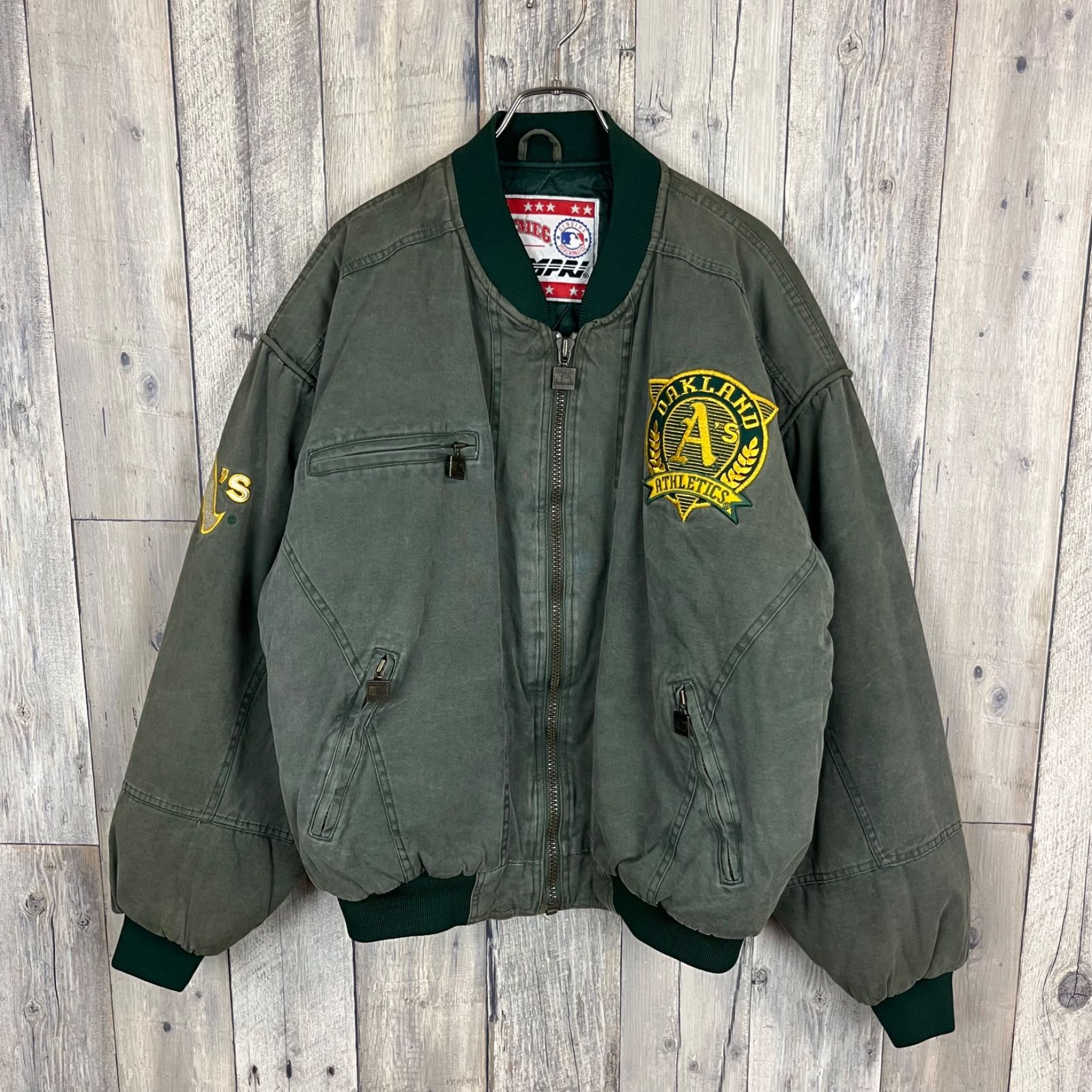 OLD NUTMEG by CAMPRI 80s ナツメグ OAKLAND ATHLETICS 中綿 ダウン 