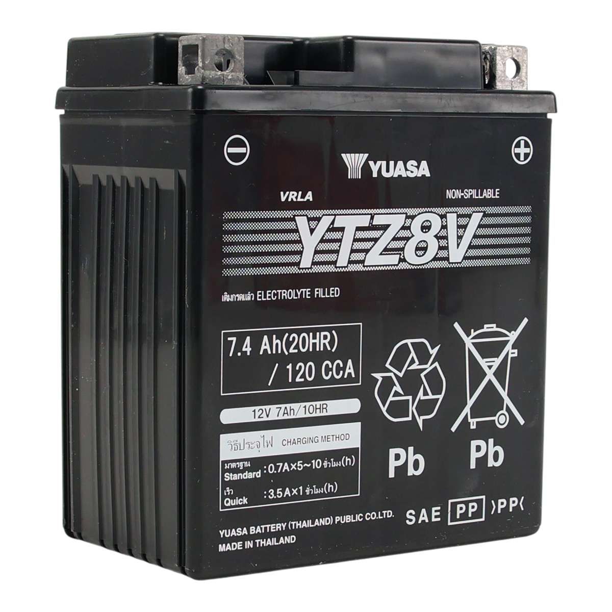 バイク バッテリー タイユアサ THAI YUASA YTZ8V 液入り充電済 GS 