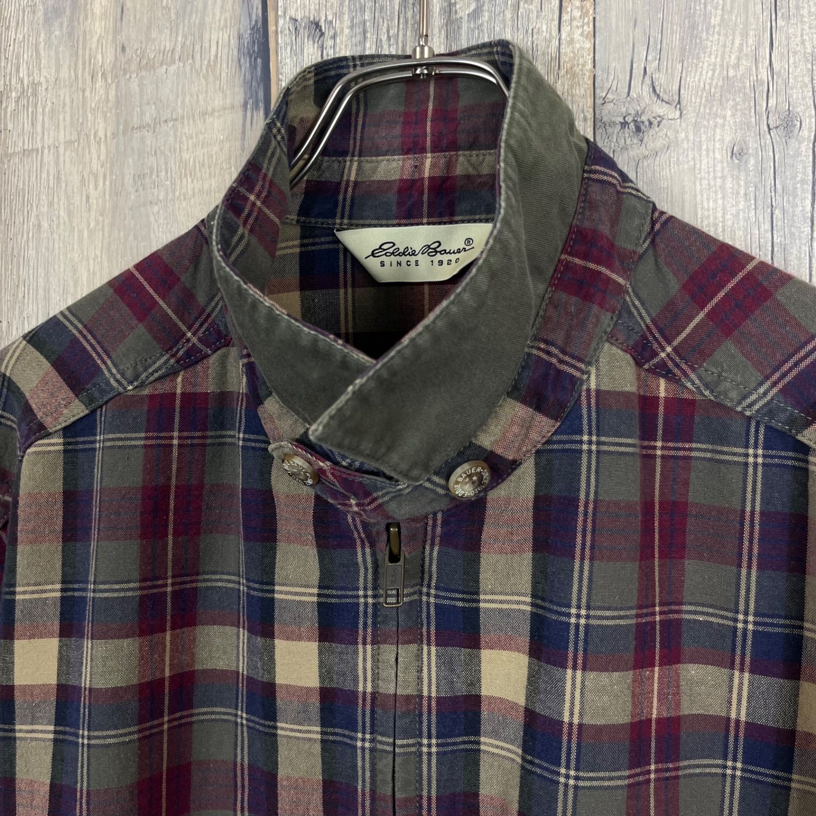 OLD Eddie Bauer 90s エディーバウアー スウィングトップ チェック