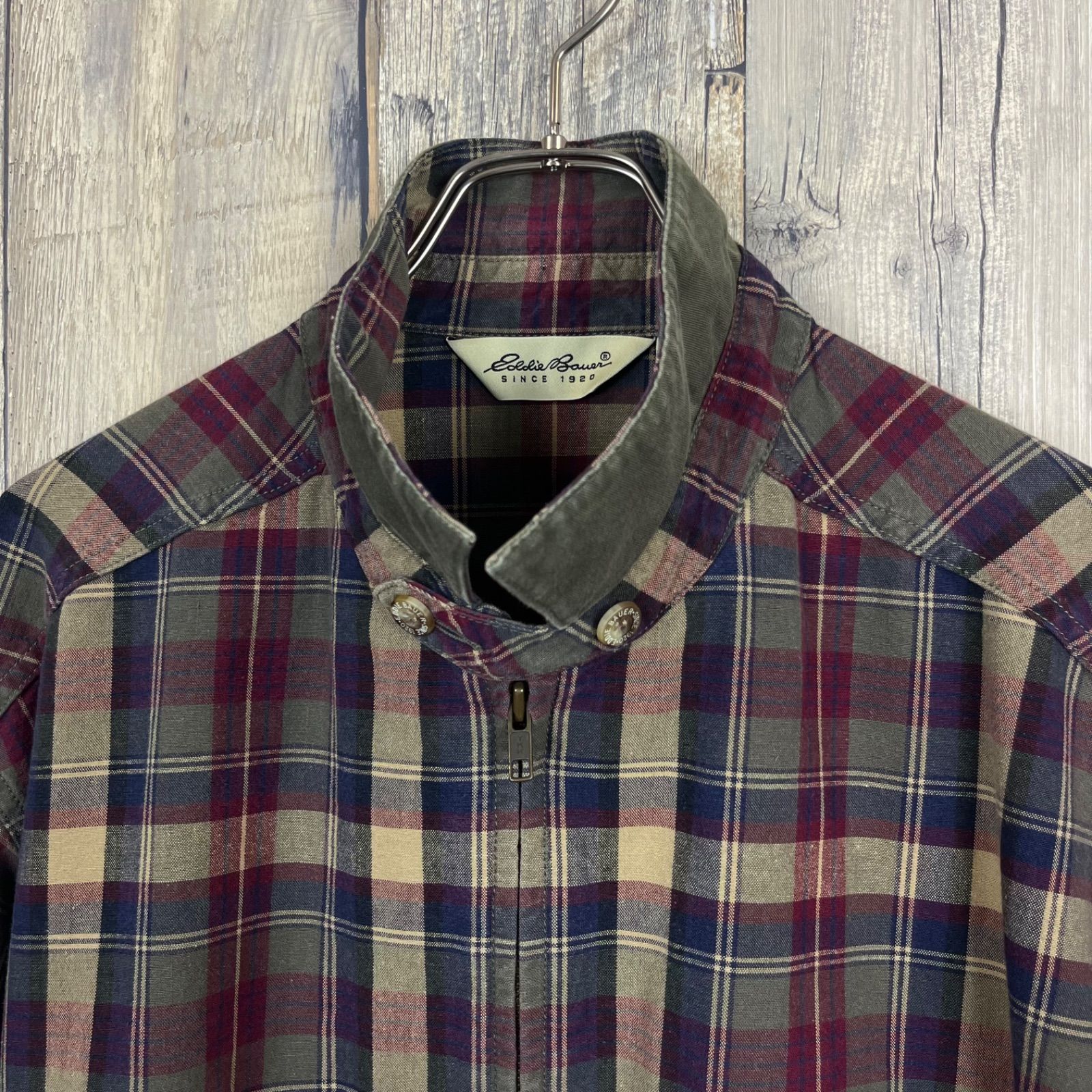 OLD Eddie Bauer 90s エディーバウアー スウィングトップ チェック
