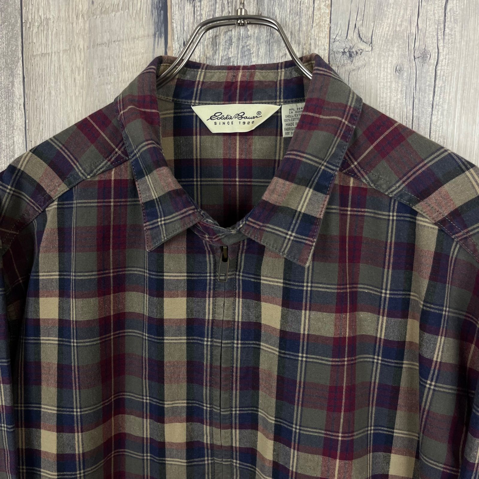OLD Eddie Bauer 90s エディーバウアー スウィングトップ チェック