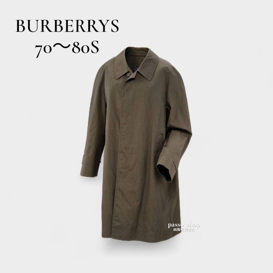 BURBERRYS 70～80S】バーバリー/ ステンカラーコート／バルマカーン