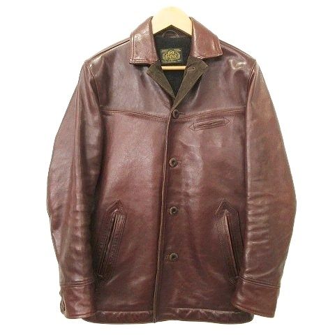 ロストコントロール　レザーカーコート　size3 中古・古着通販】LOST CONTROL (ロストコントロール) レザーカーコート