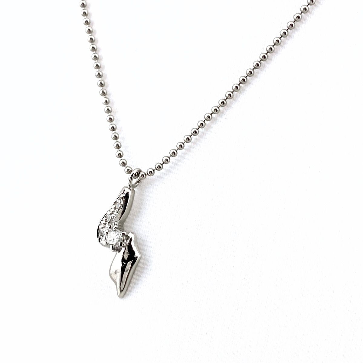 メレダイヤ デザインネックレス プラチナ ペンダント ネックレス Pt850  