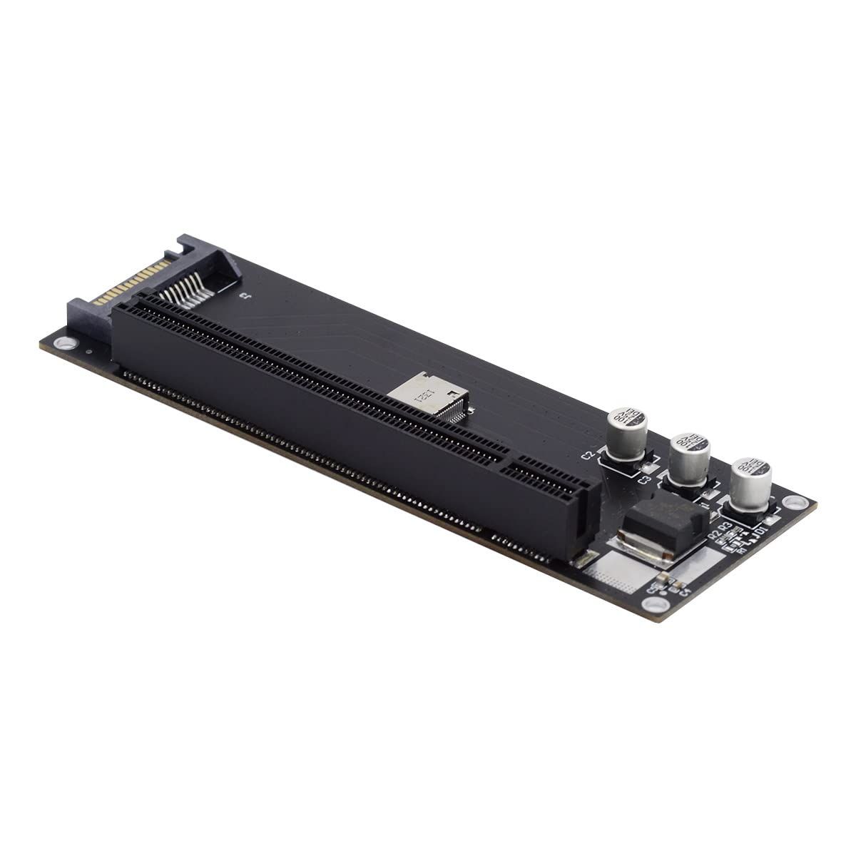 人気セール，お得 新品 8x8レーンデュアルSFF-8611 Oculink PCIeエクスプレスSFF-8611 4x OCuLink SSDデータ用アクティブケーブル50cm NFHK SATAケーブル