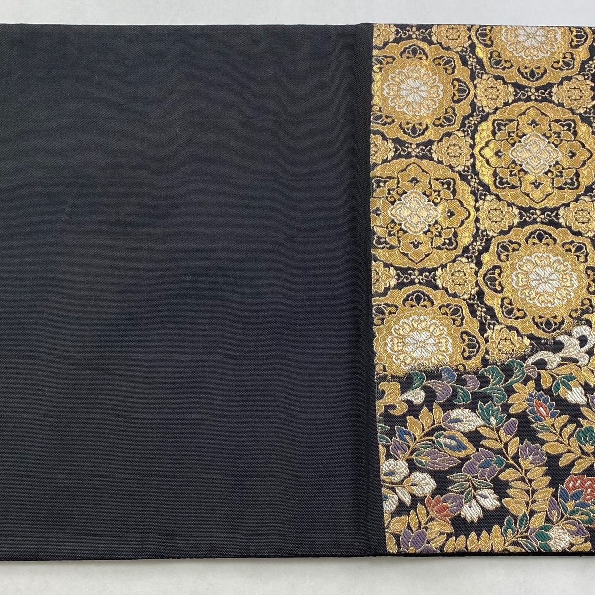 美品】 袋帯 秀品 華文 草花 金糸 箔 墨色 六通 正絹 【中古】 - メルカリ