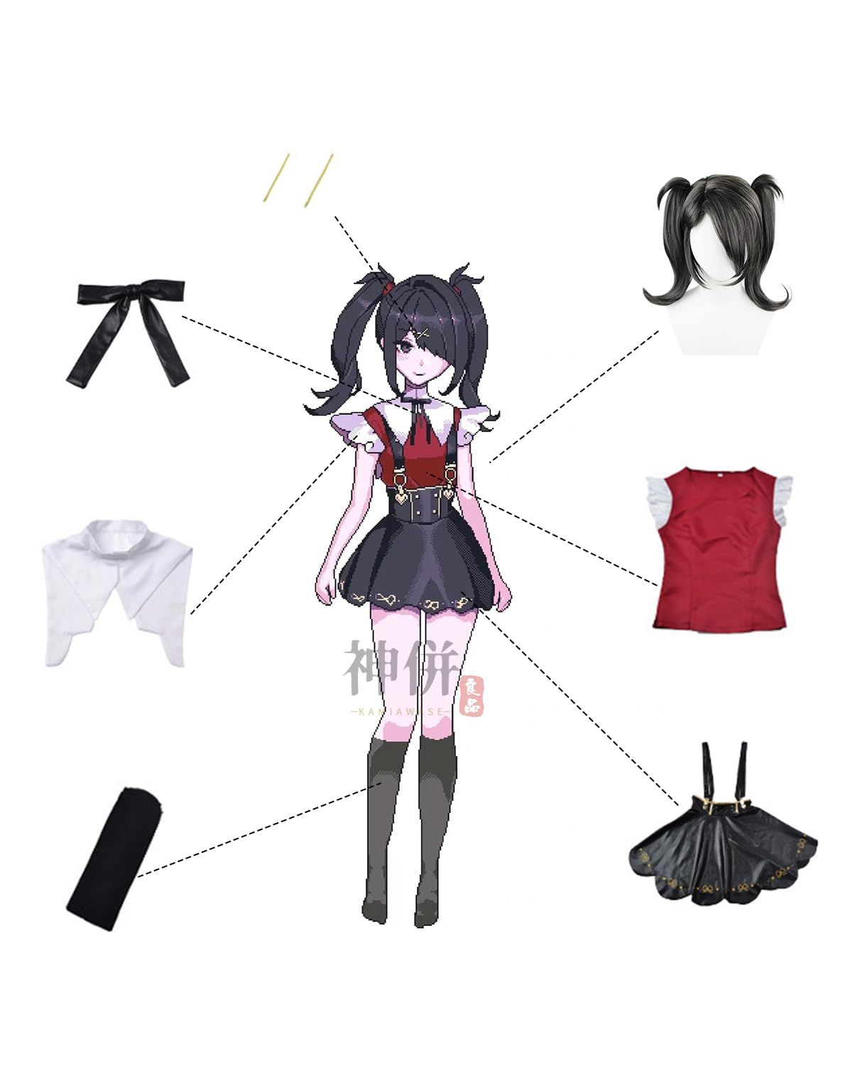 新品 [神併良品] ニーディガールオーバードーズ コスプレ ウィッグ付き