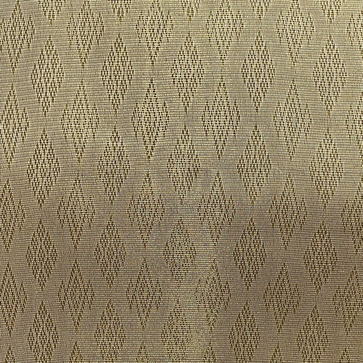 袋帯 菱 縞 金通し 金茶 全通 正絹