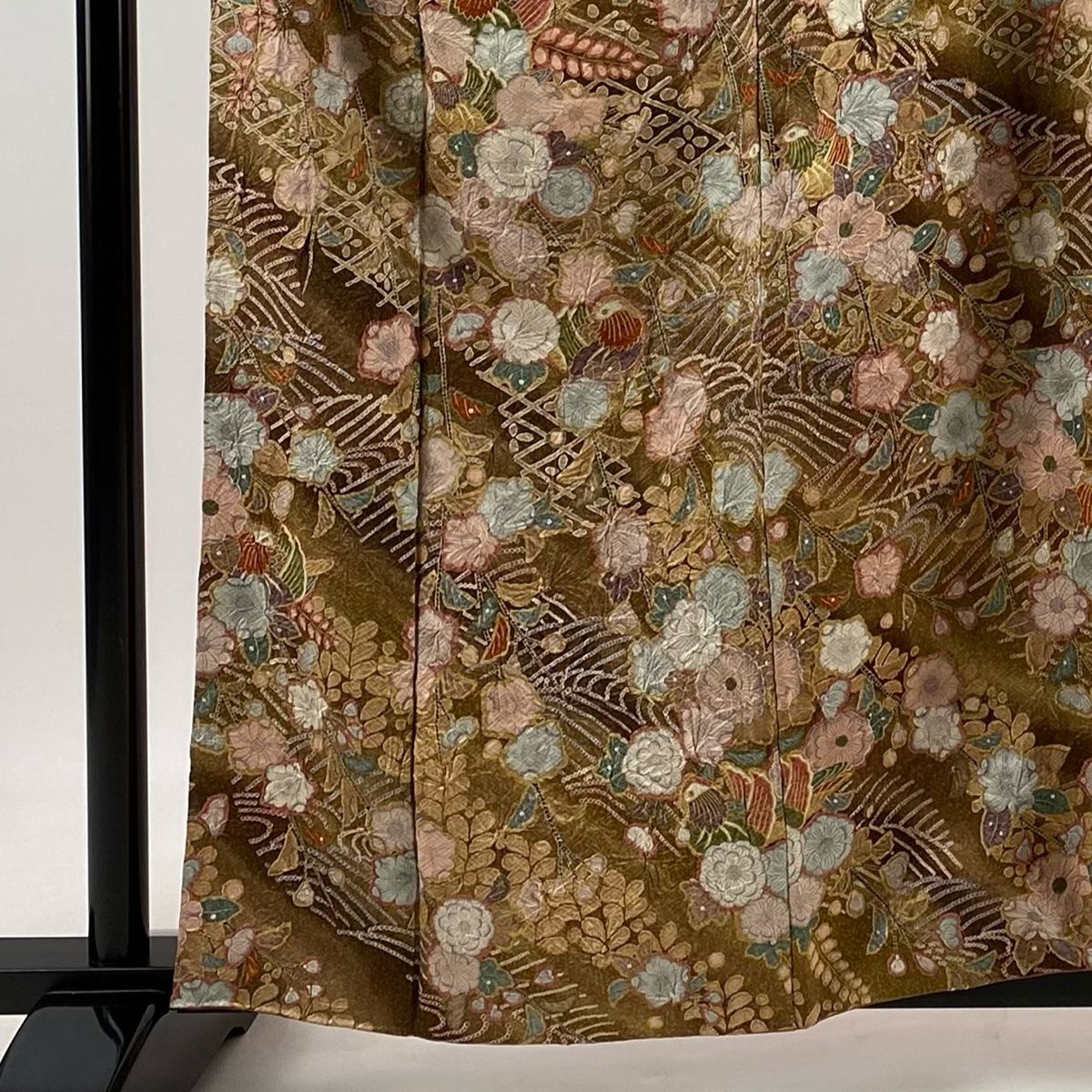 豪華絢爛　辻が花　総柄　訪問着　金彩　袷　着丈161㎝ 豪華絢爛 辻が花 総柄 訪問着 金彩 袷 着丈161㎝