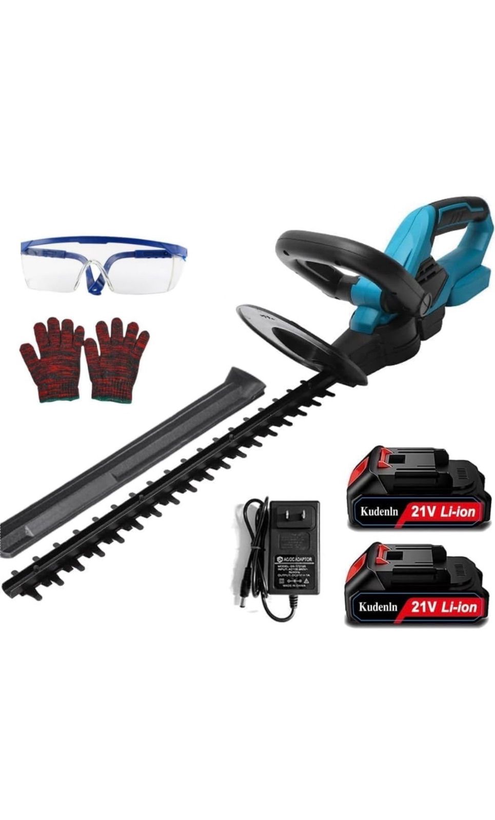 草刈り機ヘッジトリマー 21V充電式コードレスバッテリー 電動マジックトリマー バッテリー2個付き