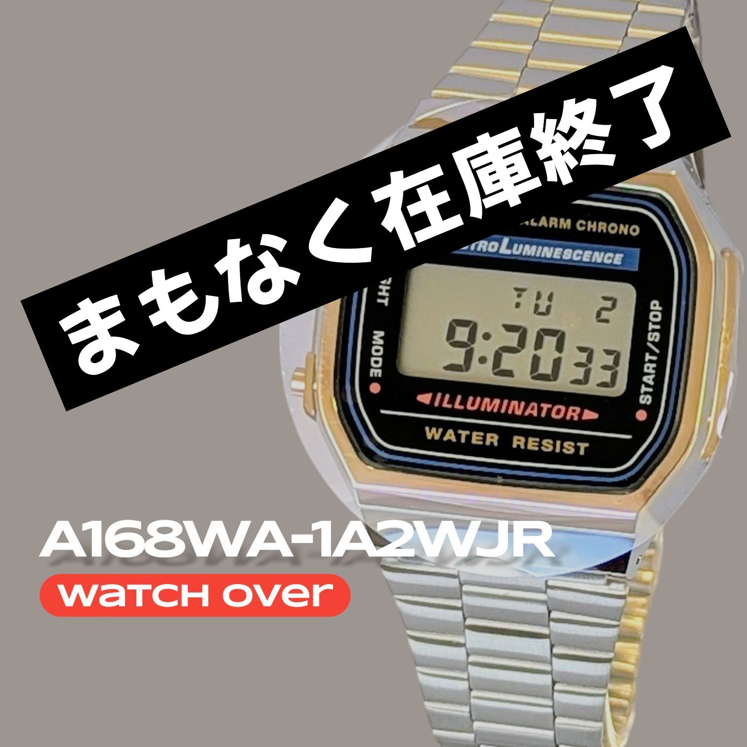 ラスト① 以後入荷なし【A168WA-1A2WJR】a168wa 国内正規品 ELバック 