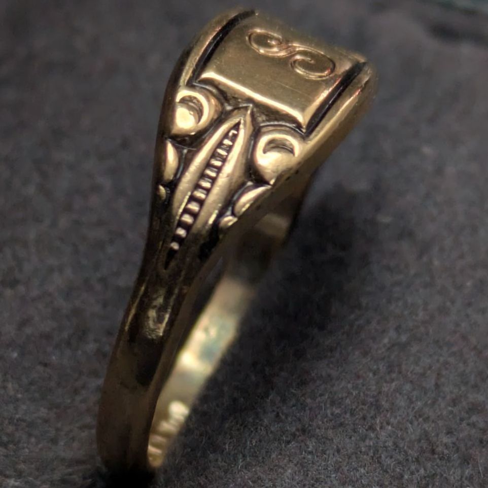 アンティーク　指輪　リング　9号 Victorian 18K/Diamond Antique Ring（ヴィクトリアン 18K