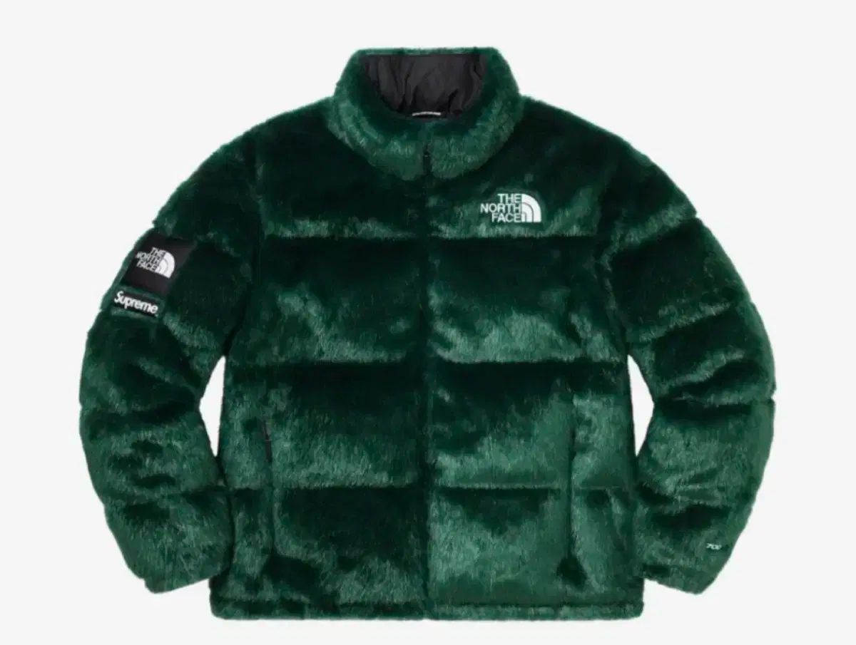 m) シュプリーム x THE NORTH FACE ザノースフェイス ファー Nuptse