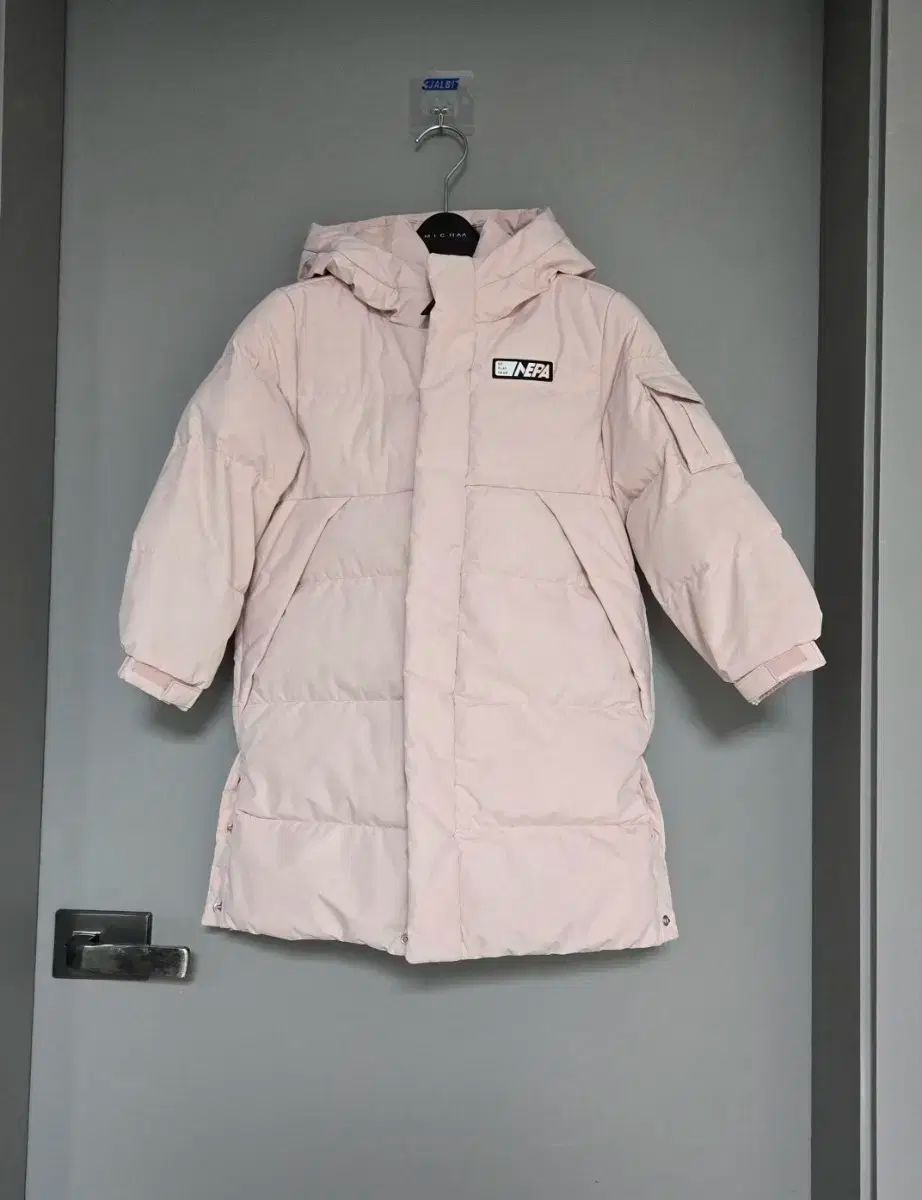 00 ショップ NEPA 23ss ピンク ダウンジャケット ロング丈 キッズ 120