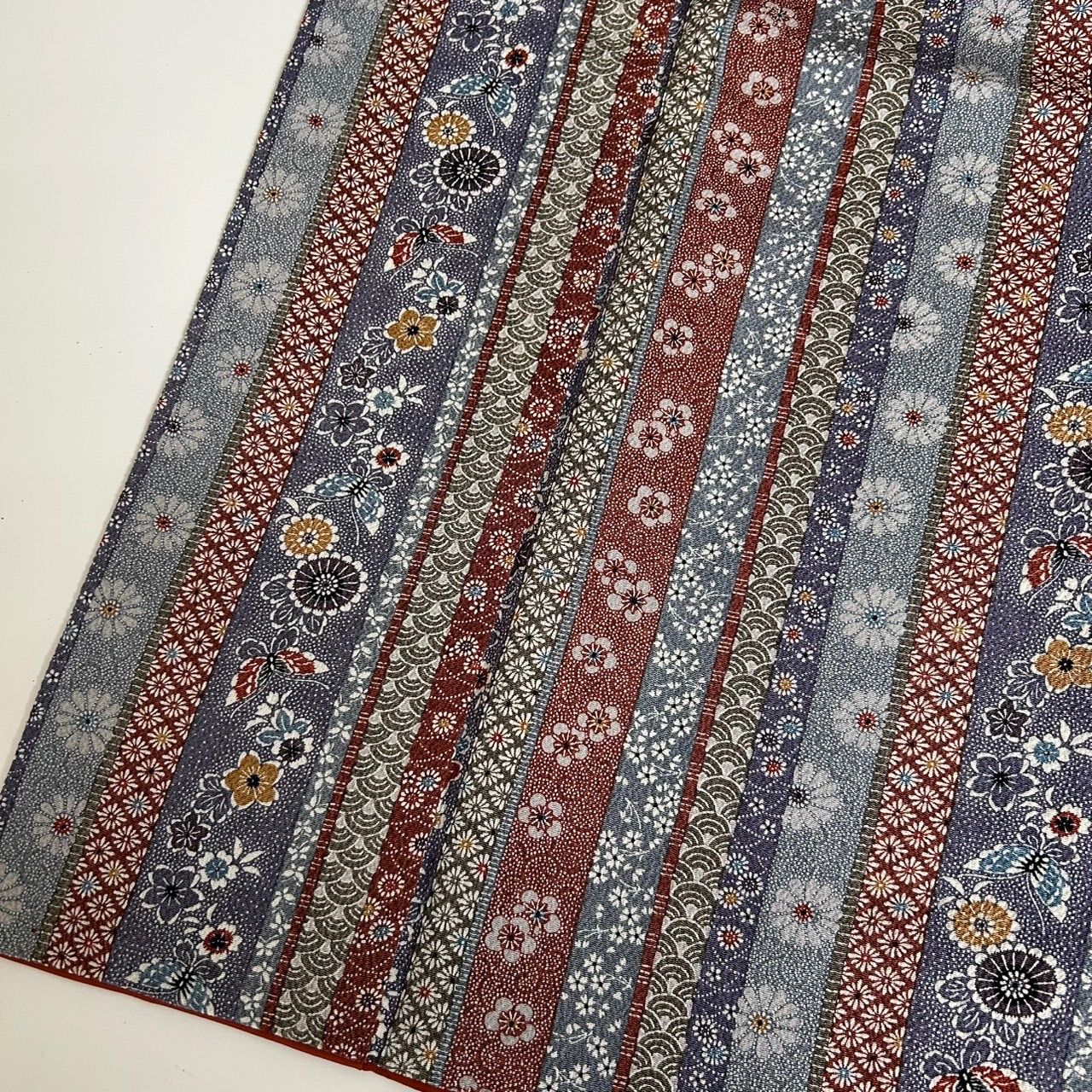 型染め 縮緬 小紋 正絹 素敵な染め ストライプ 袷 着物 MK-625 - メルカリ