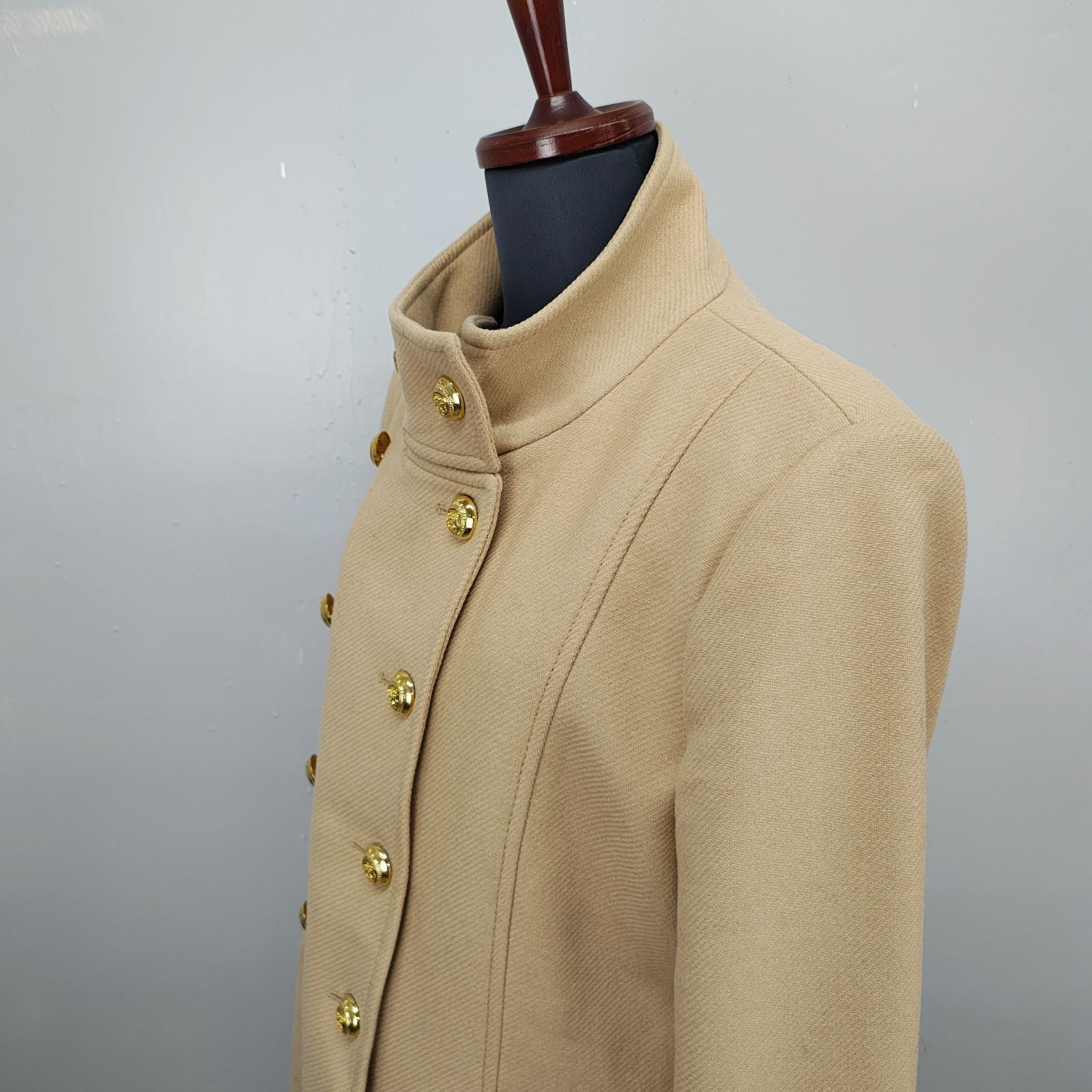ZARA MANTECO XL ザラ ナポレオンコート ベージュ 金ボタン ダブル