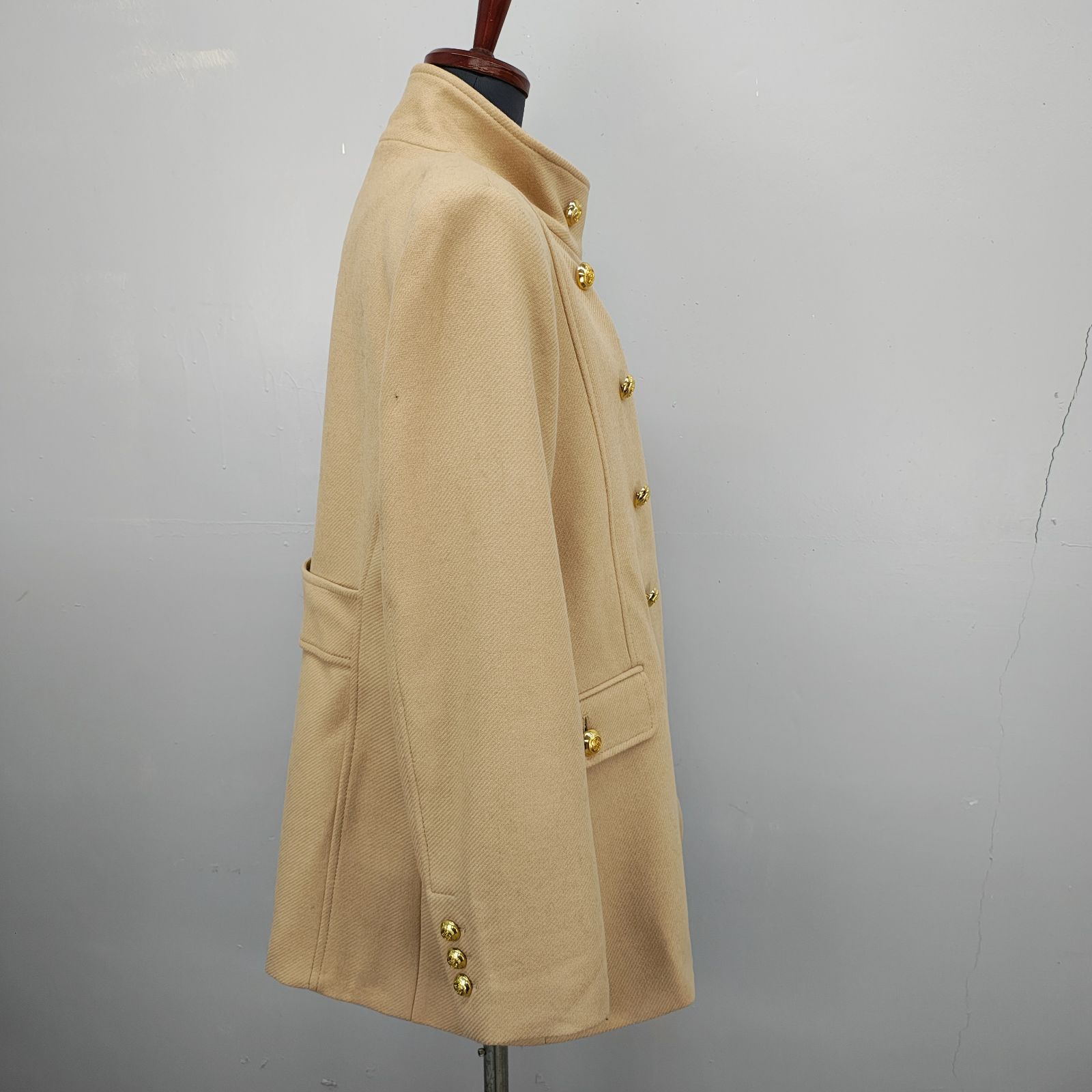 ZARA MANTECO XL ザラ ナポレオンコート ベージュ 金ボタン ダブル