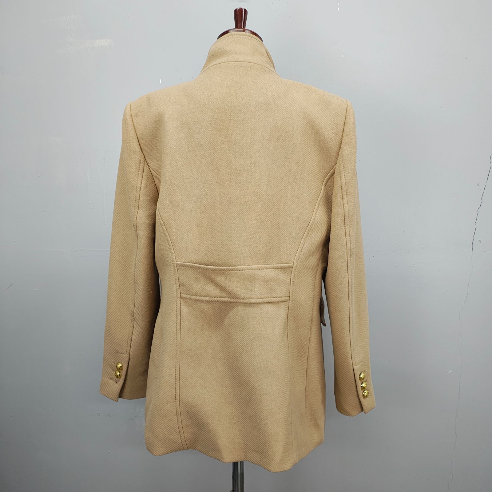 ZARA MANTECO XL ザラ ナポレオンコート ベージュ 金ボタン ダブル