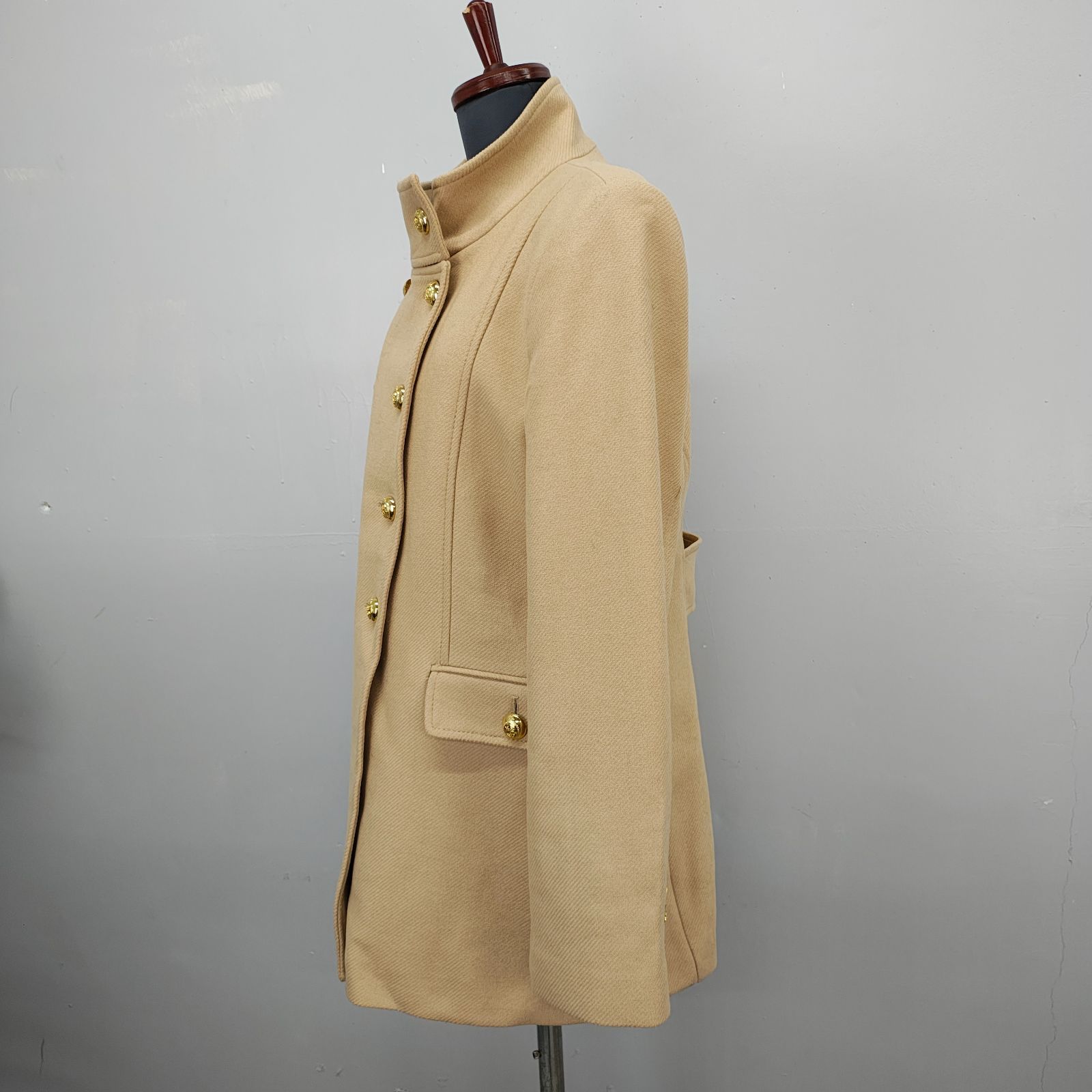 ZARA MANTECO XL ザラ ナポレオンコート ベージュ 金ボタン ダブル