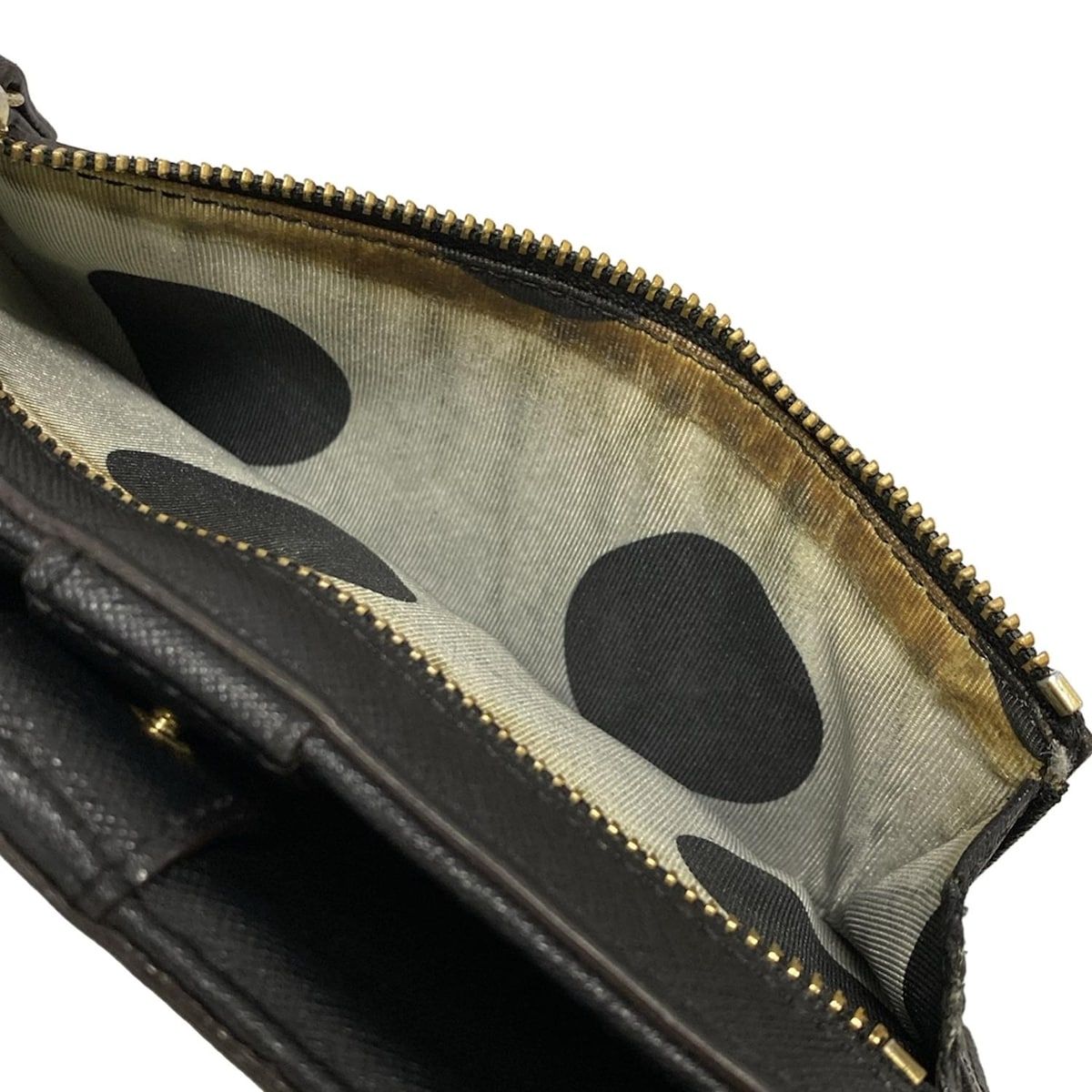 Kate spade(ケイトスペード) 長財布 - PWRU3905 黒 2つ折り財布/水玉