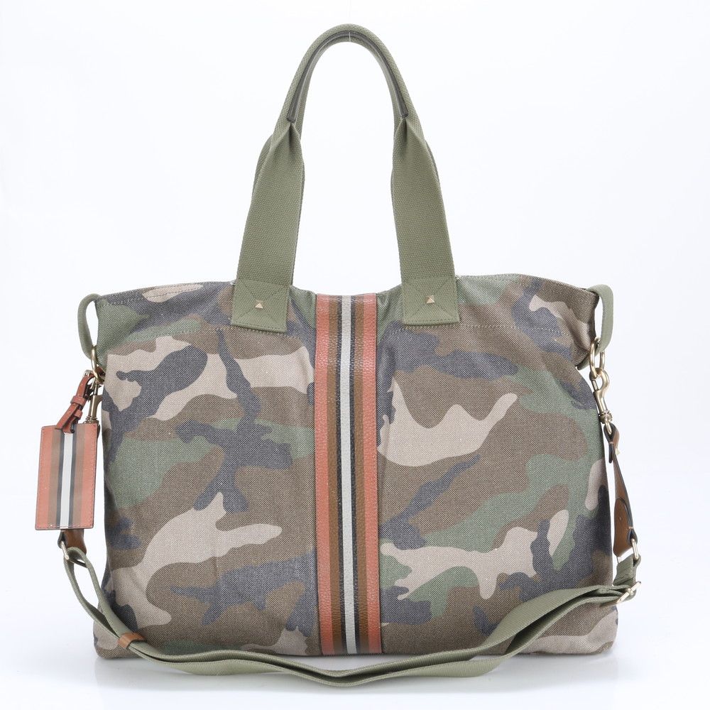VALENTINO カモ迷彩 トートバッグ 美品 ヴァレンティノ ガラヴァーニ